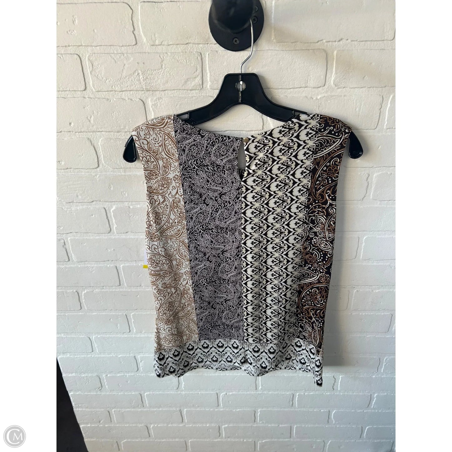 Top Sleeveless By Calvin Klein In Brown, Size: M