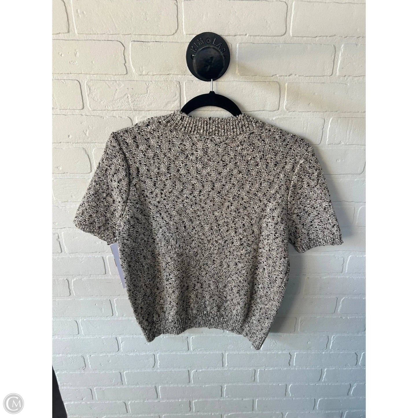 Sweater Short Sleeve By Loft In Brown, Size: M