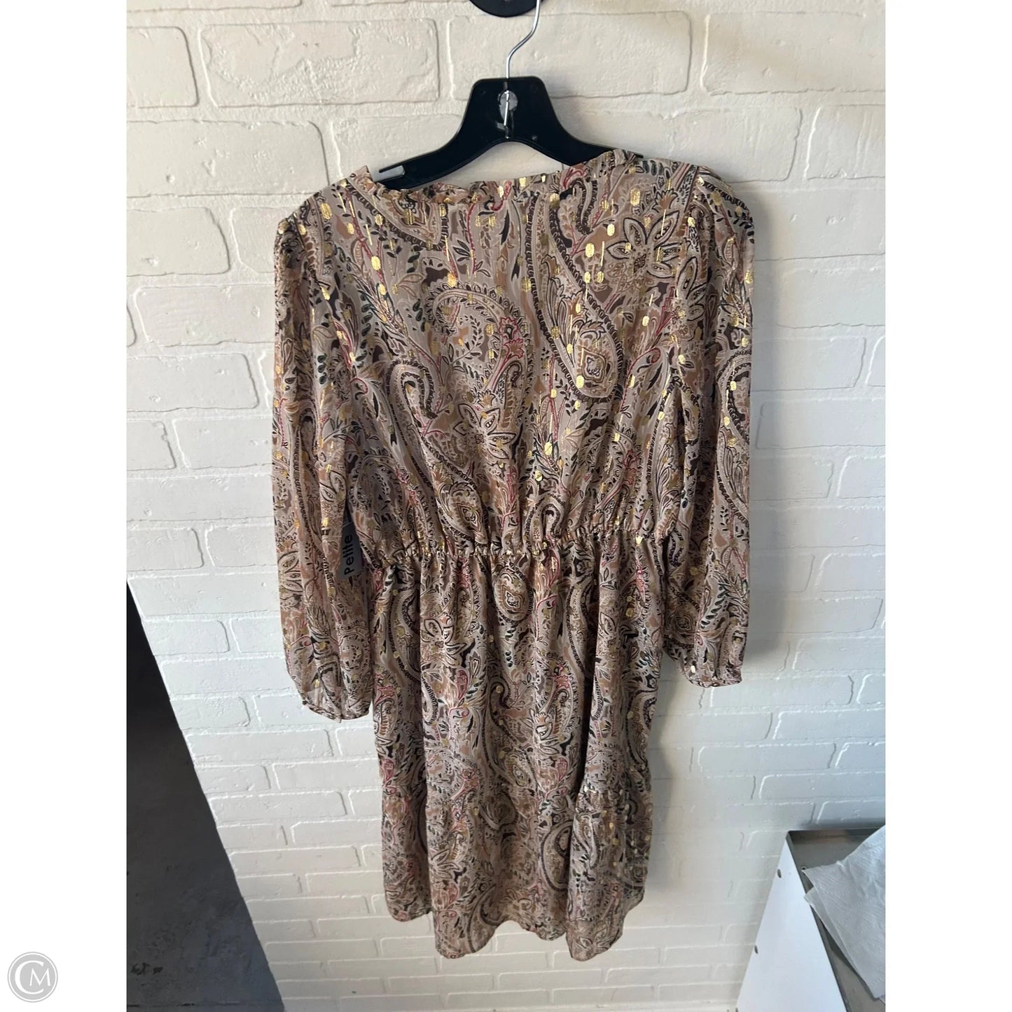 Dress Casual Midi By Loft In Tan, Size: Mp