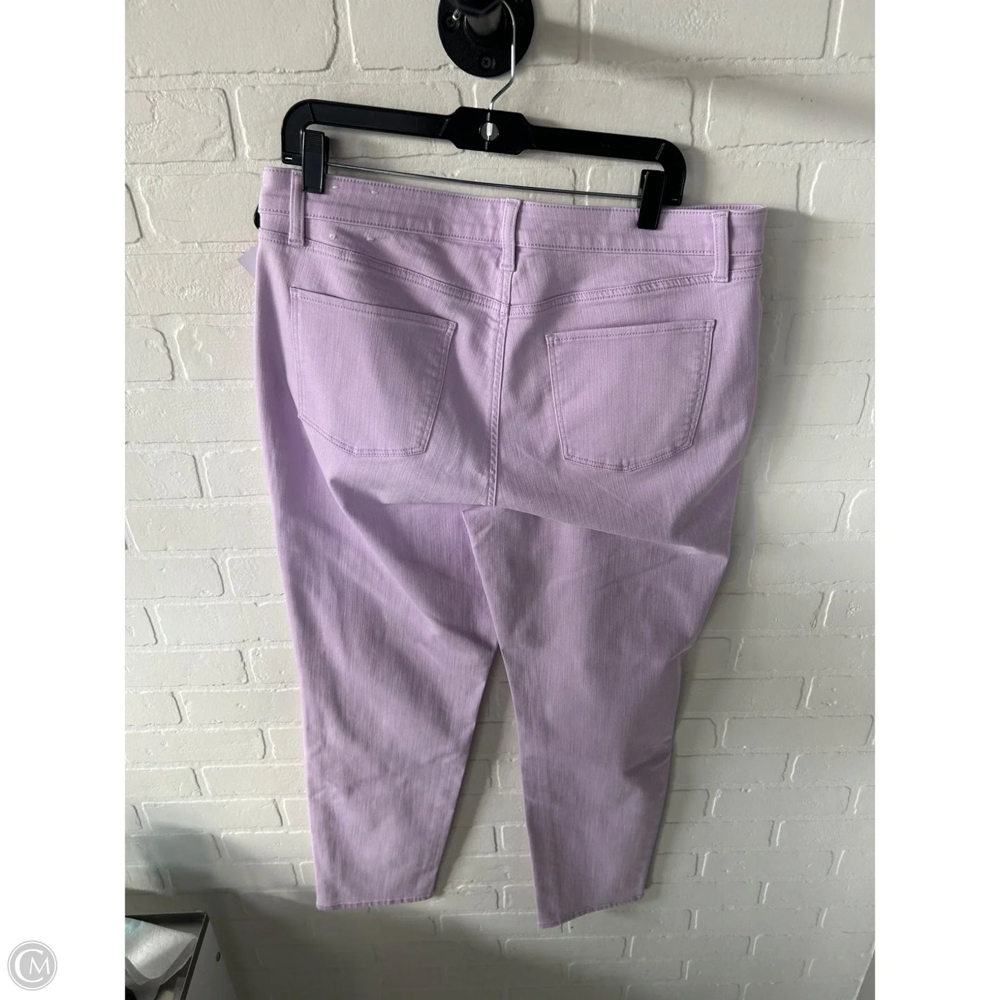 Jeans Straight By Talbots In Purple Denim, Size: 14