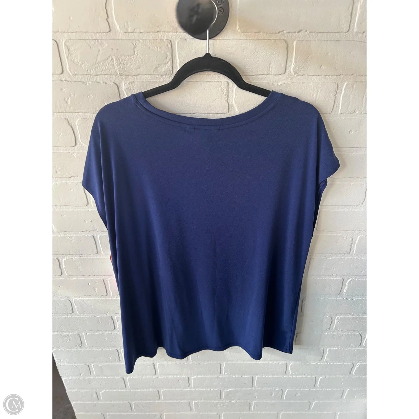 Top Short Sleeve By Banana Republic In Blue, Size: Xl