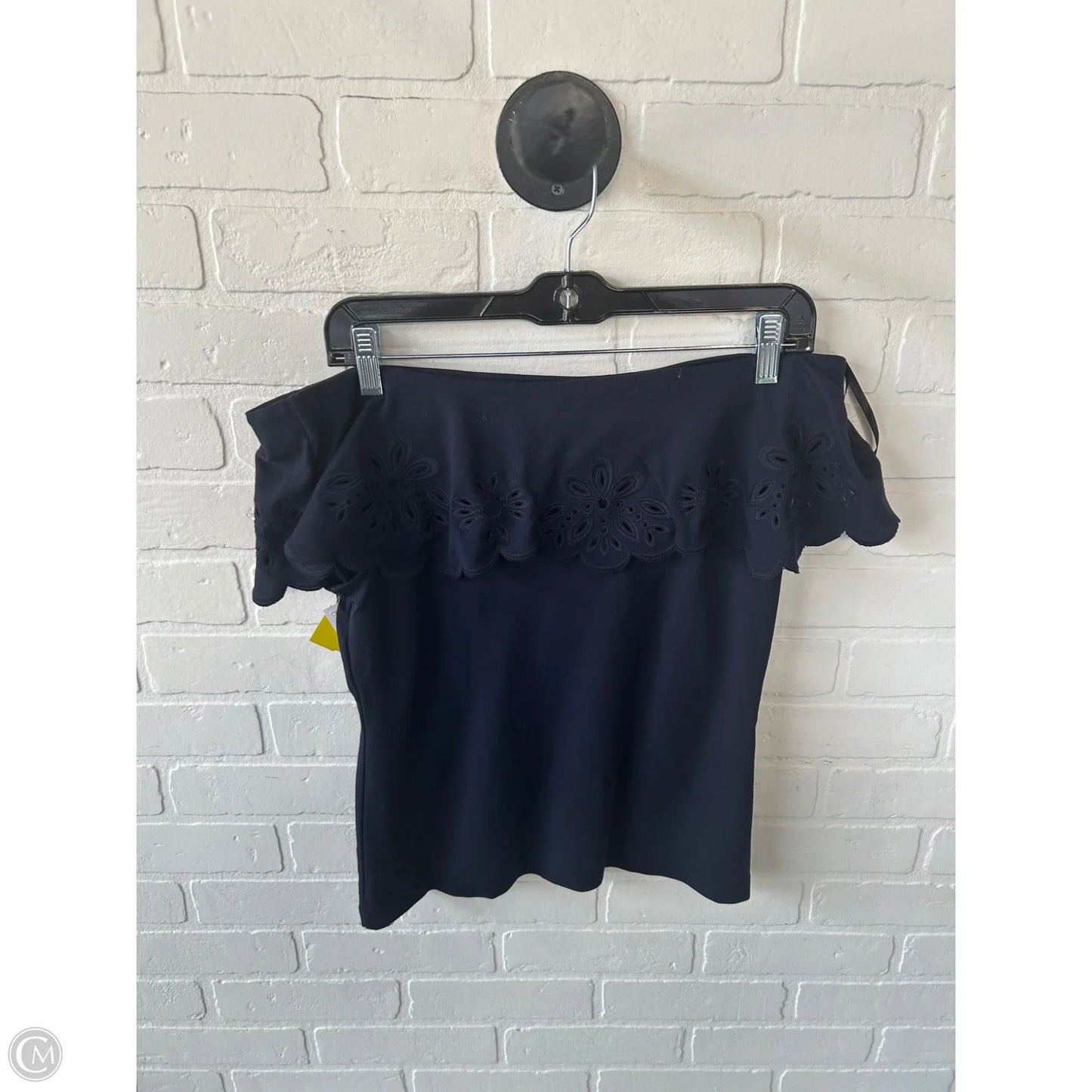 Top Short Sleeve By Ann Taylor In Blue, Size: M