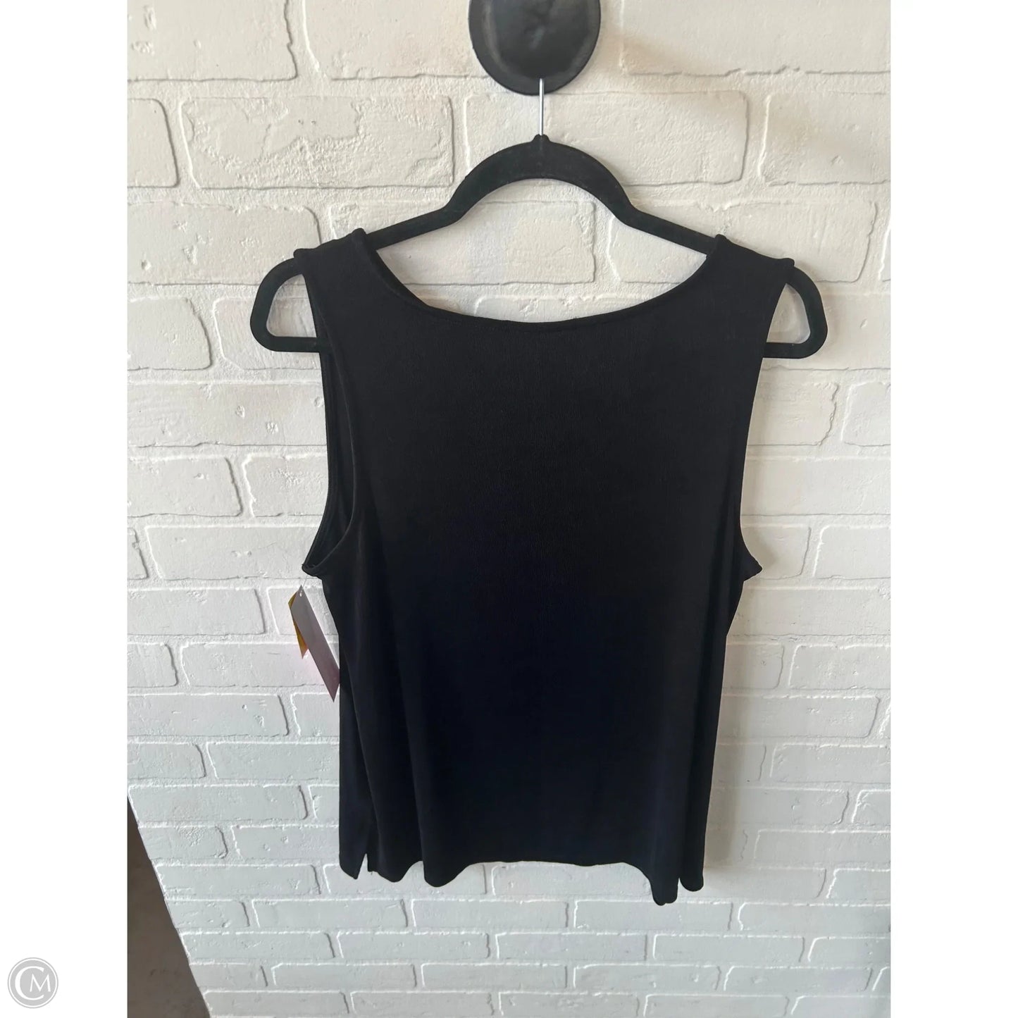 Top Sleeveless Basic By Chicos In Black, Size: L