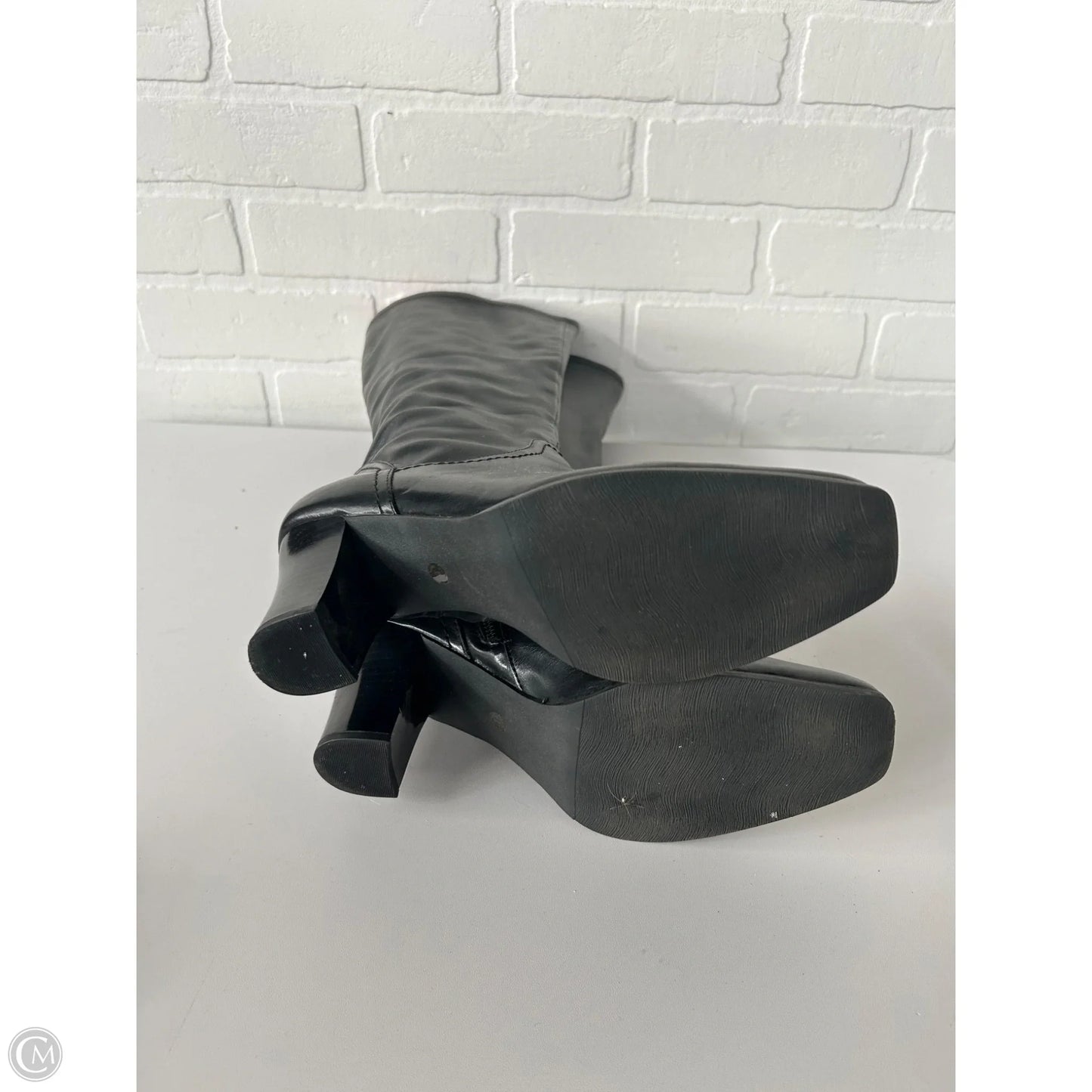 Boots Knee Heels By St Johns Bay In Black, Size: 8