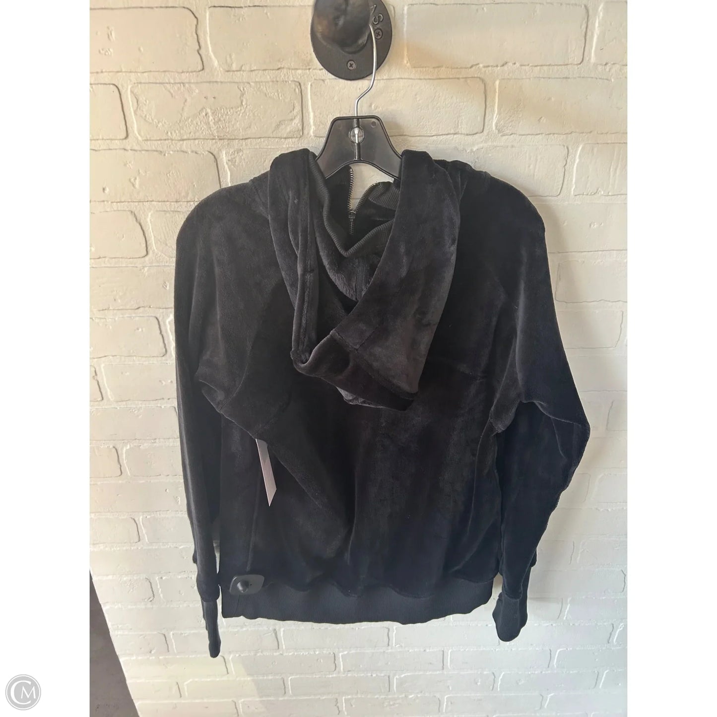 Athletic Sweatshirt Hoodie By Athleta In Black, Size: L