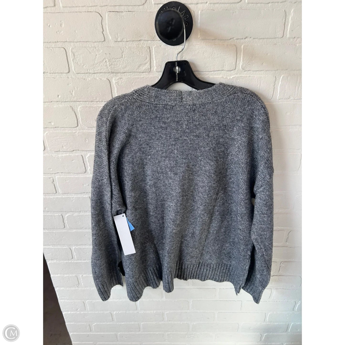 Sweater Cardigan By Ella Moss In Grey, Size: S