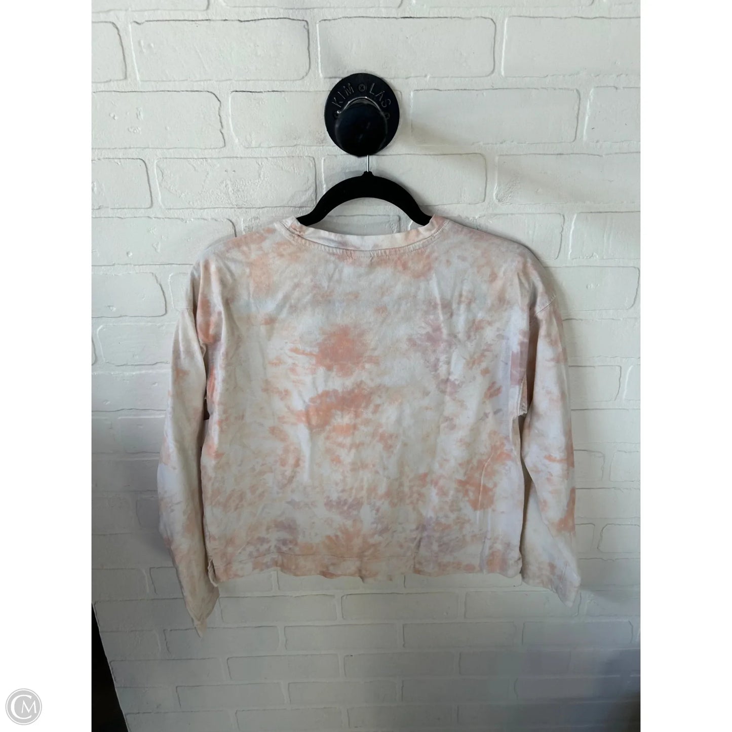 Top Long Sleeve By Old Navy In Orange & Tan, Size: S