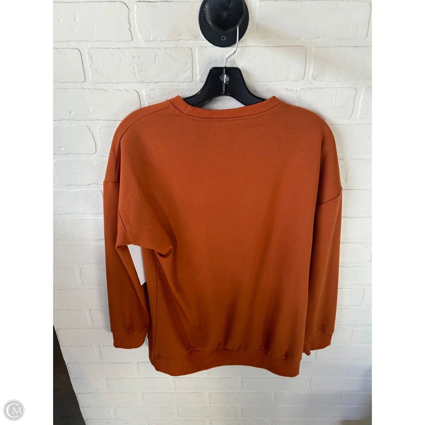 Sweatshirt Crewneck By Cme In Orange, Size: S