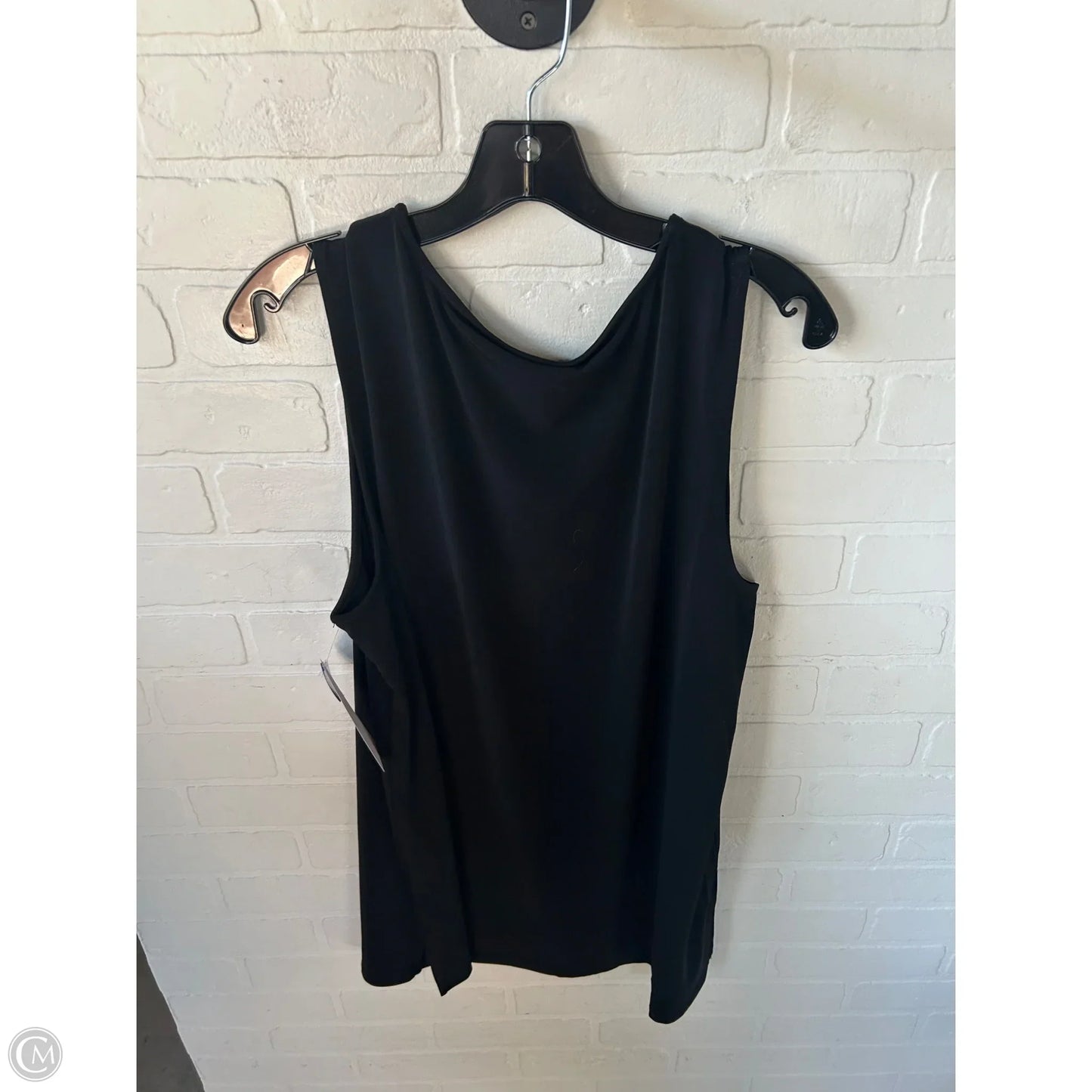 Top Sleeveless Basic By Jm Collections In Black, Size: Xl