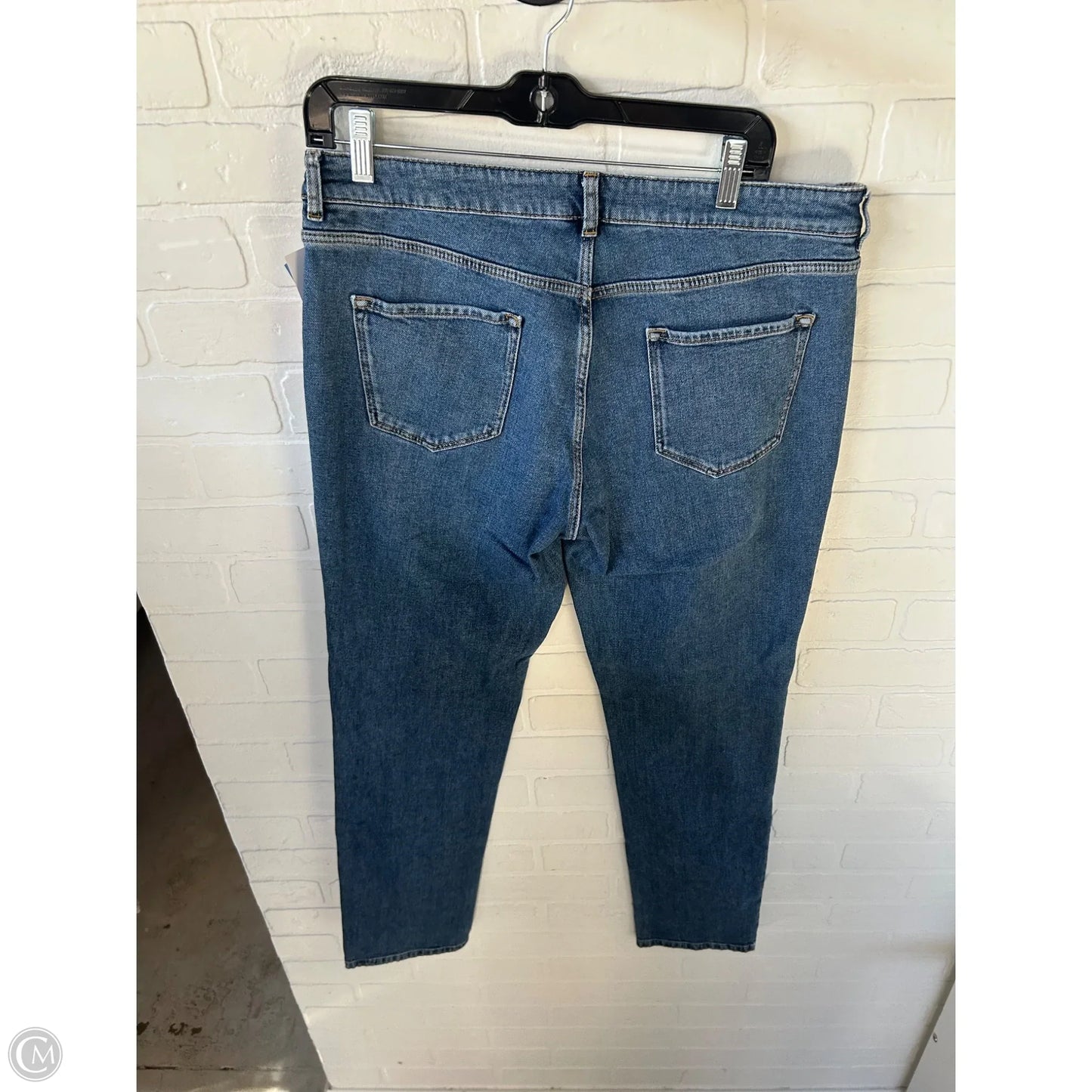 Jeans Straight By Massimo Dutti In Blue Denim, Size: 12