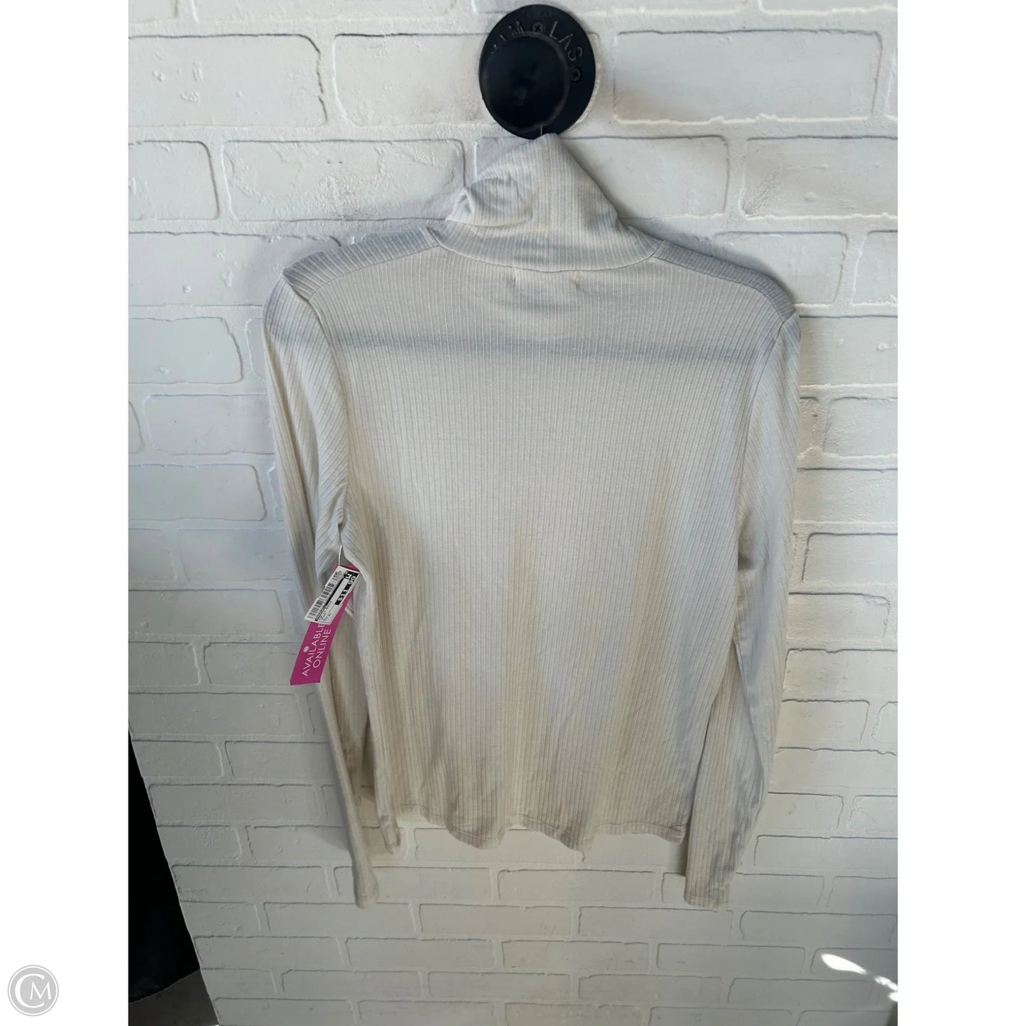 Top Long Sleeve Basic By Madewell In Cream, Size: Xl