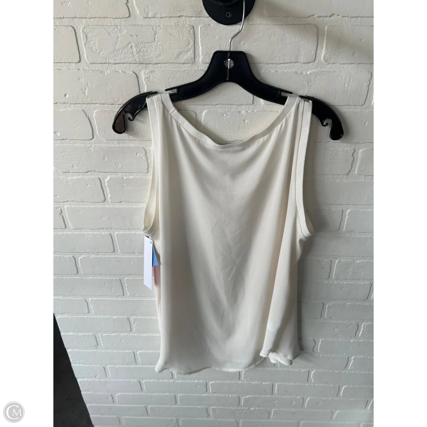 Top Sleeveless By Loft In Cream, Size: Xl