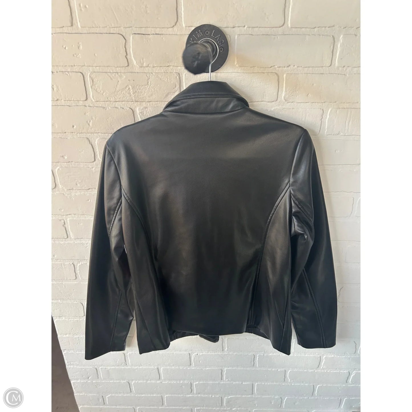 Jacket Moto By Time And Tru In Black, Size: M