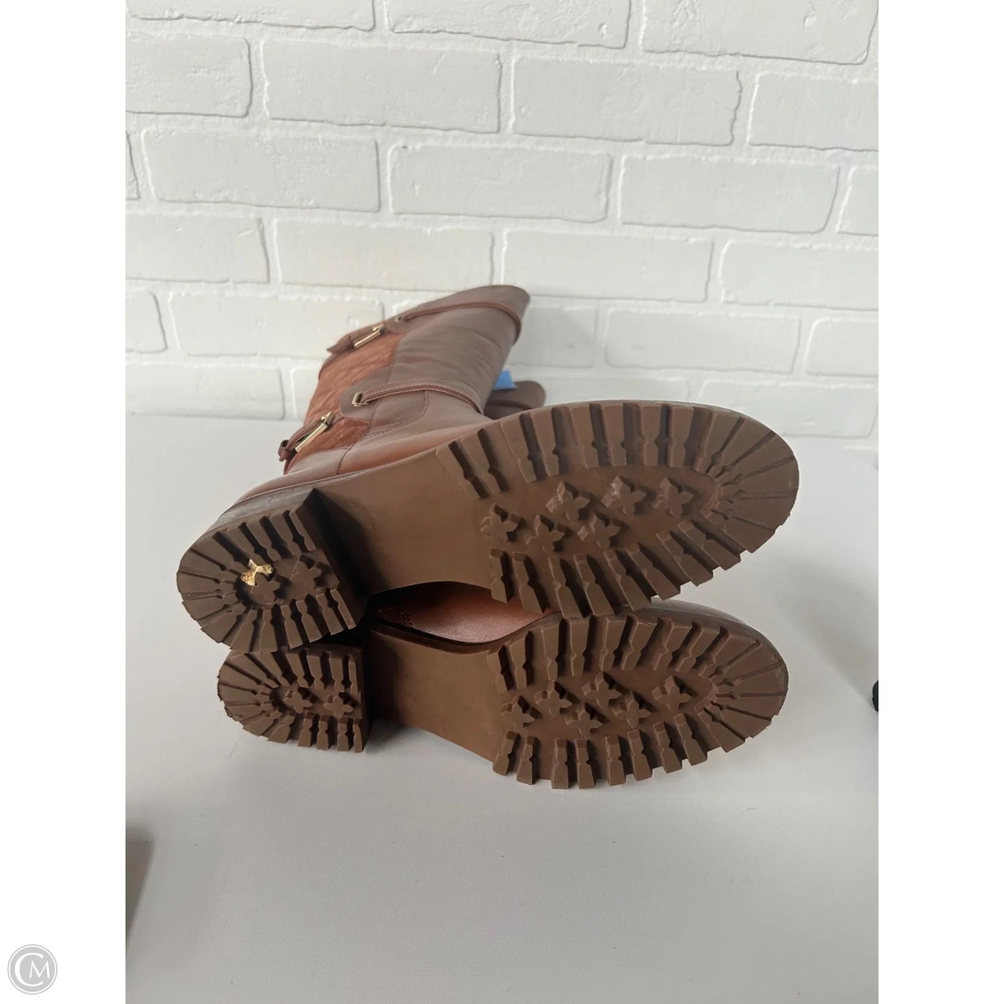 Boots Knee Flats By Talbots In Brown, Size: 7.5