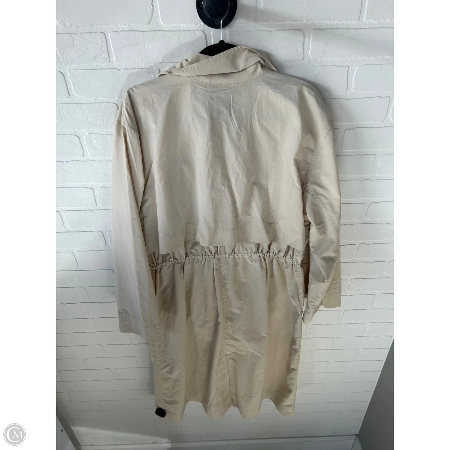 Coat Trench Coat By Athleta In Tan, Size: L