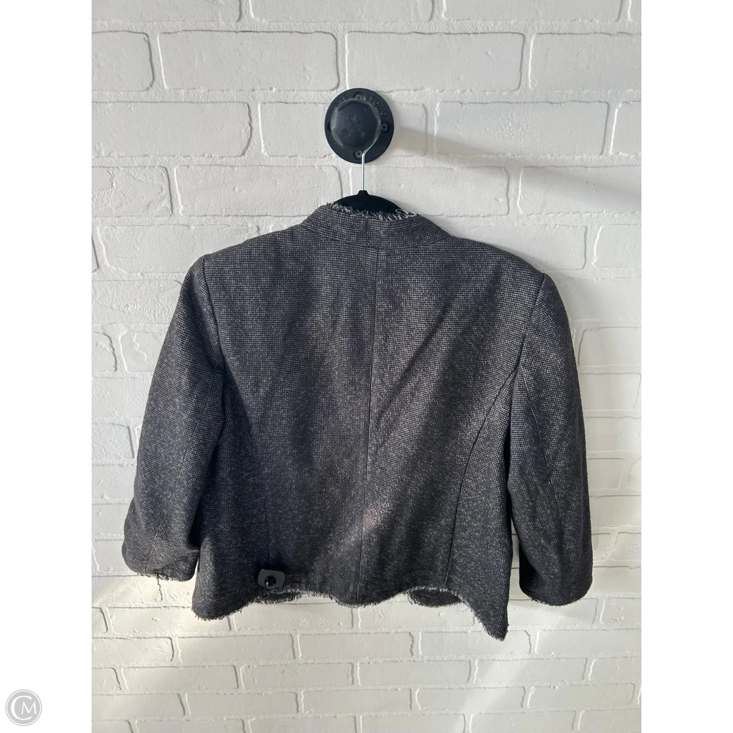 Blazer By Ann Taylor In Grey, Size: M