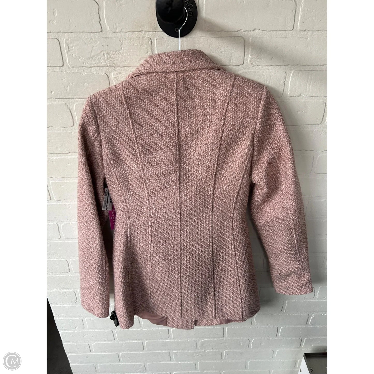 Coat Peacoat By Inc In Pink, Size: Xs