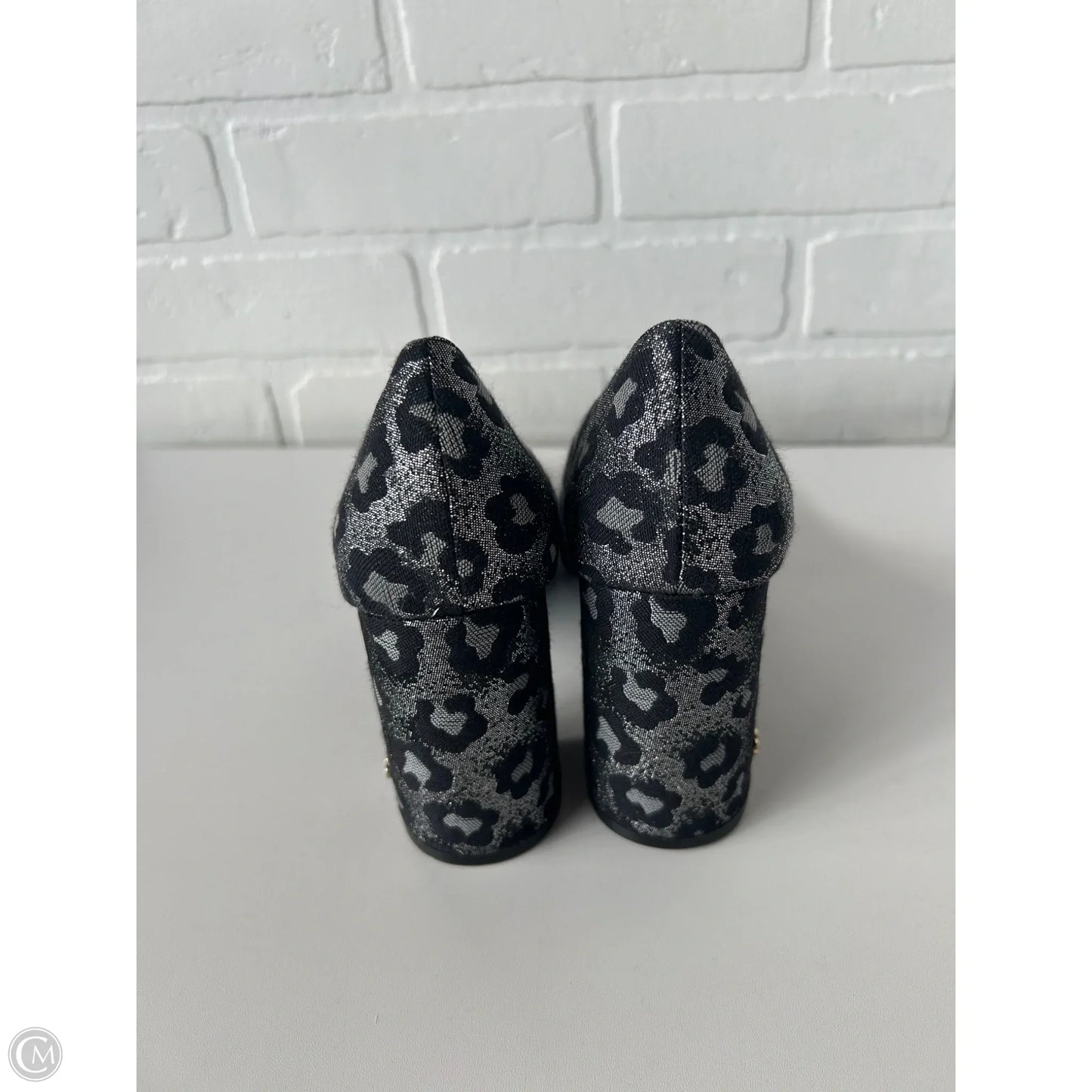 Shoes Heels Block By Cole-haan In Black & Grey, Size: 8.5