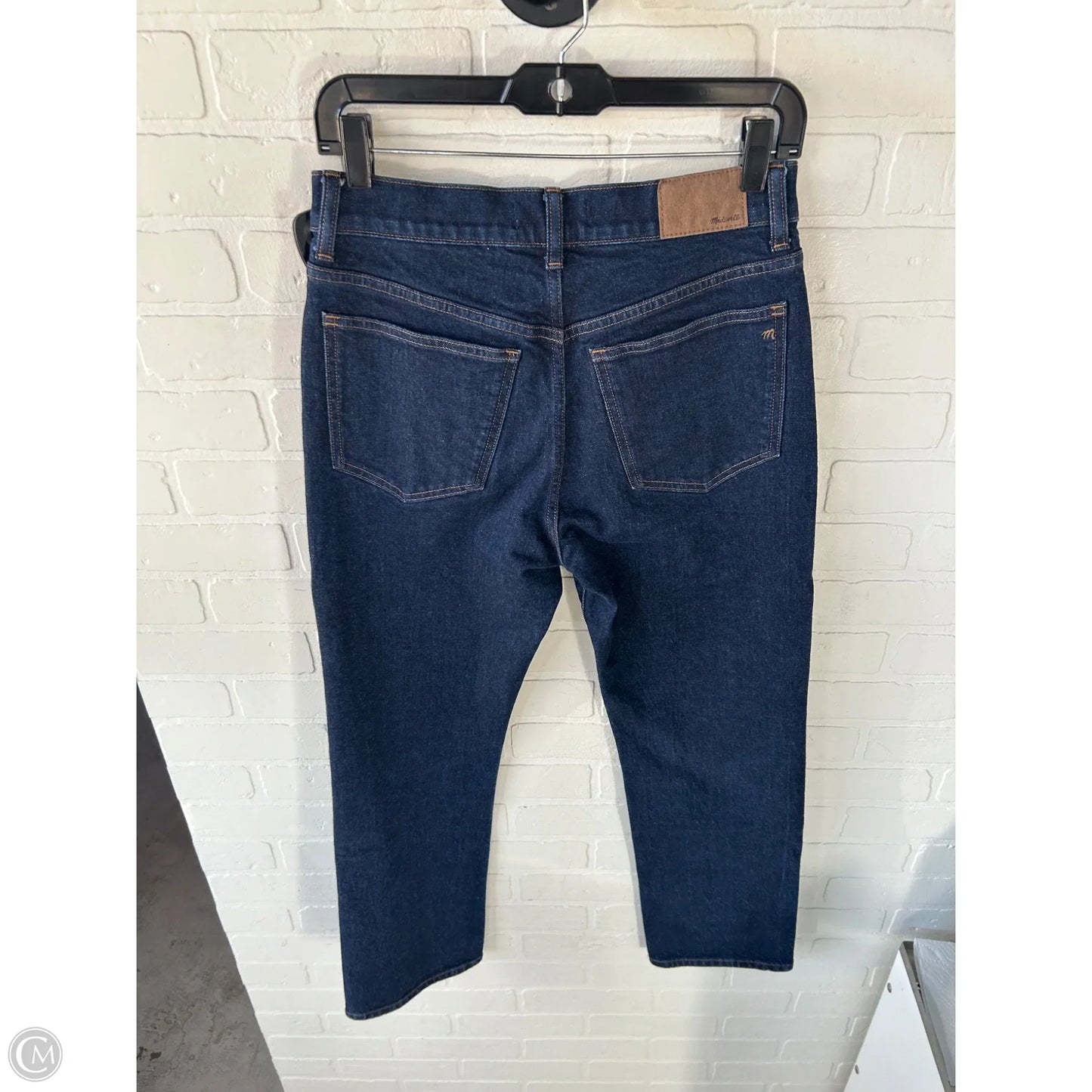 Jeans Straight By Madewell In Blue Denim, Size: 4