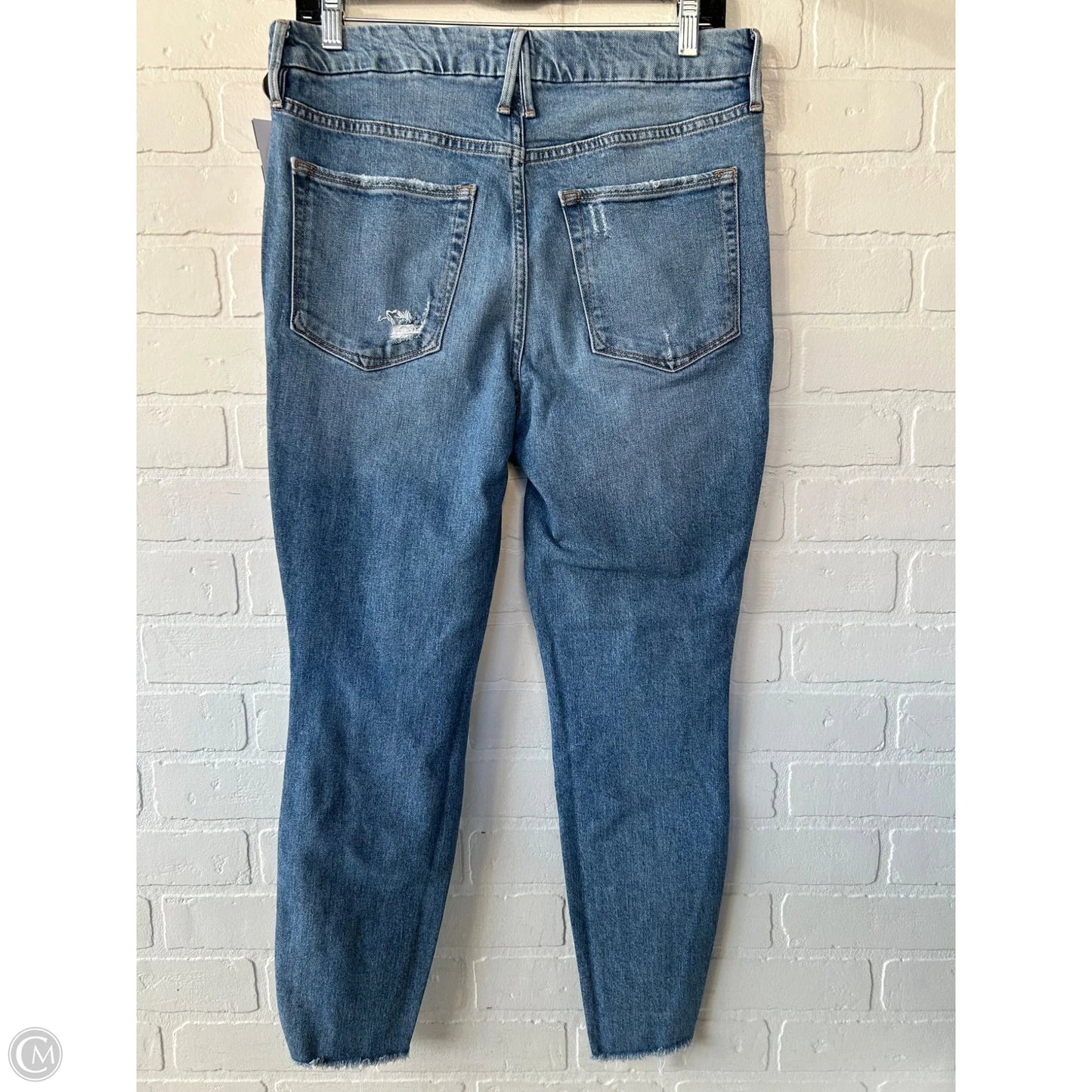 Jeans Skinny By Good American In Blue Denim, Size: 8