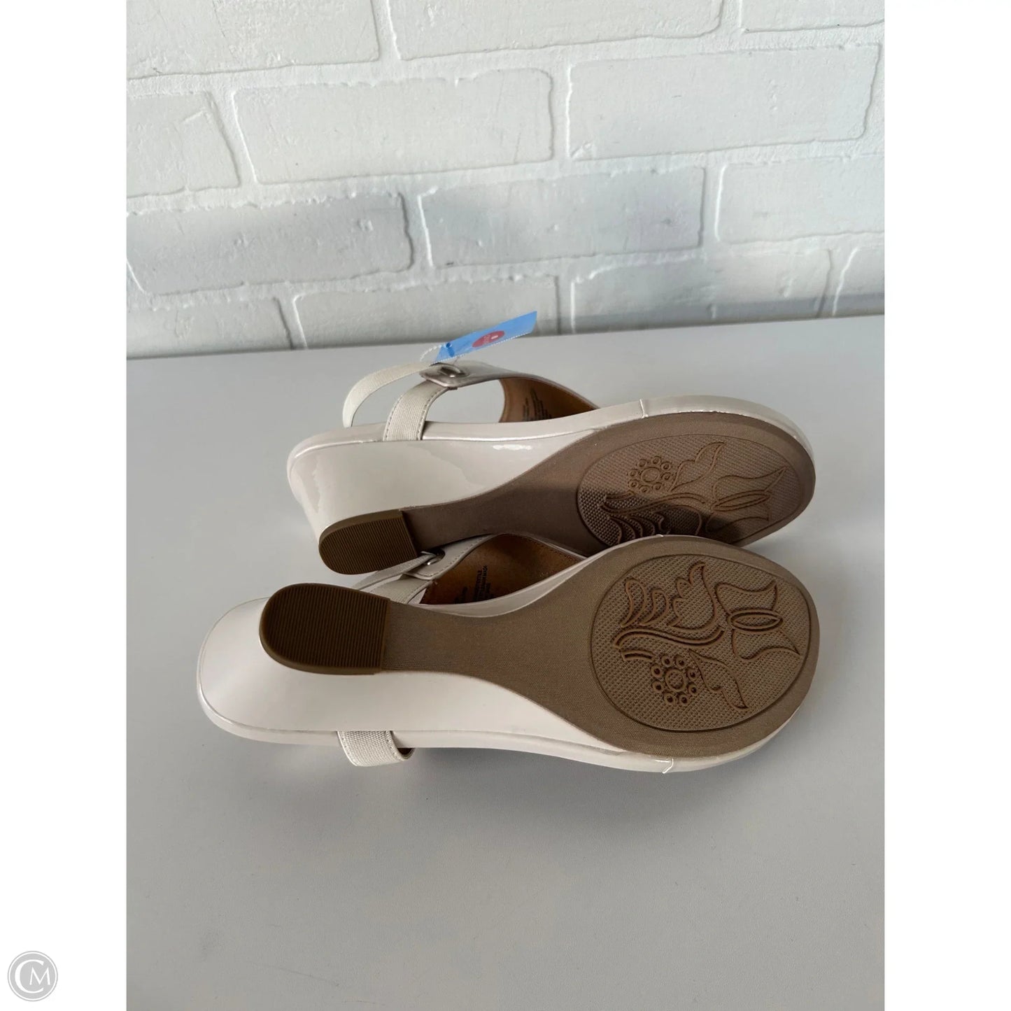 Sandals Heels Wedge By White Mountain In Tan, Size: 11