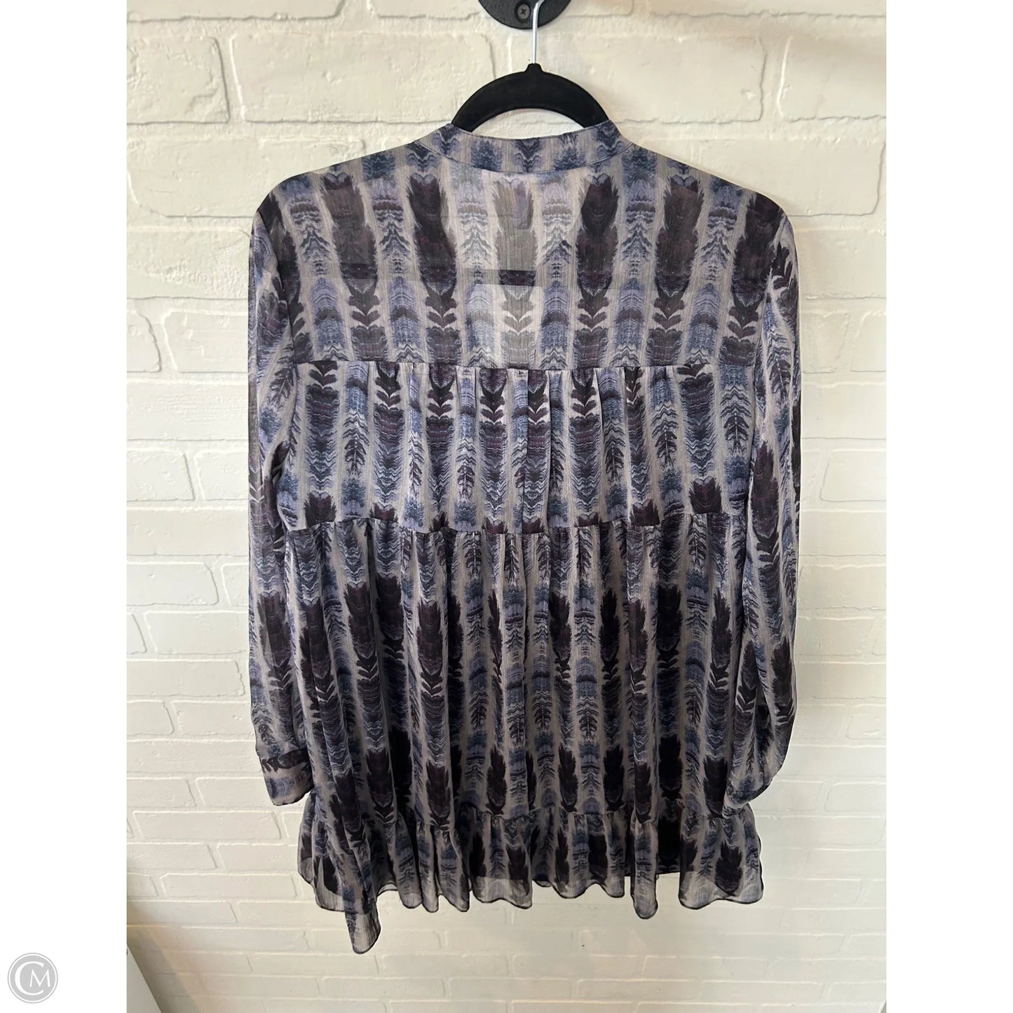 Dress Casual Short By Bcbgeneration In Grey & Purple, Size: M