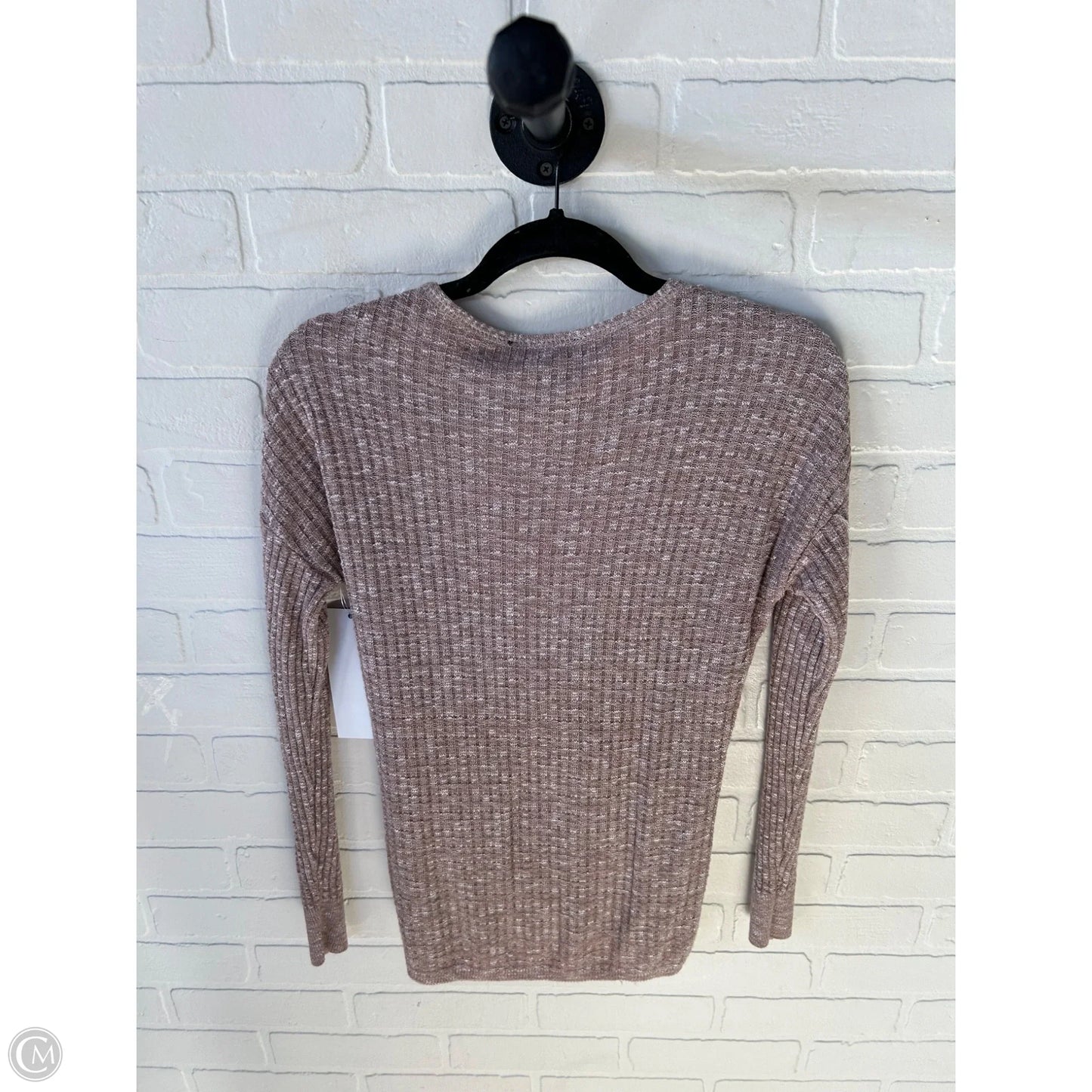 Top Long Sleeve By Express In Tan, Size: Xs