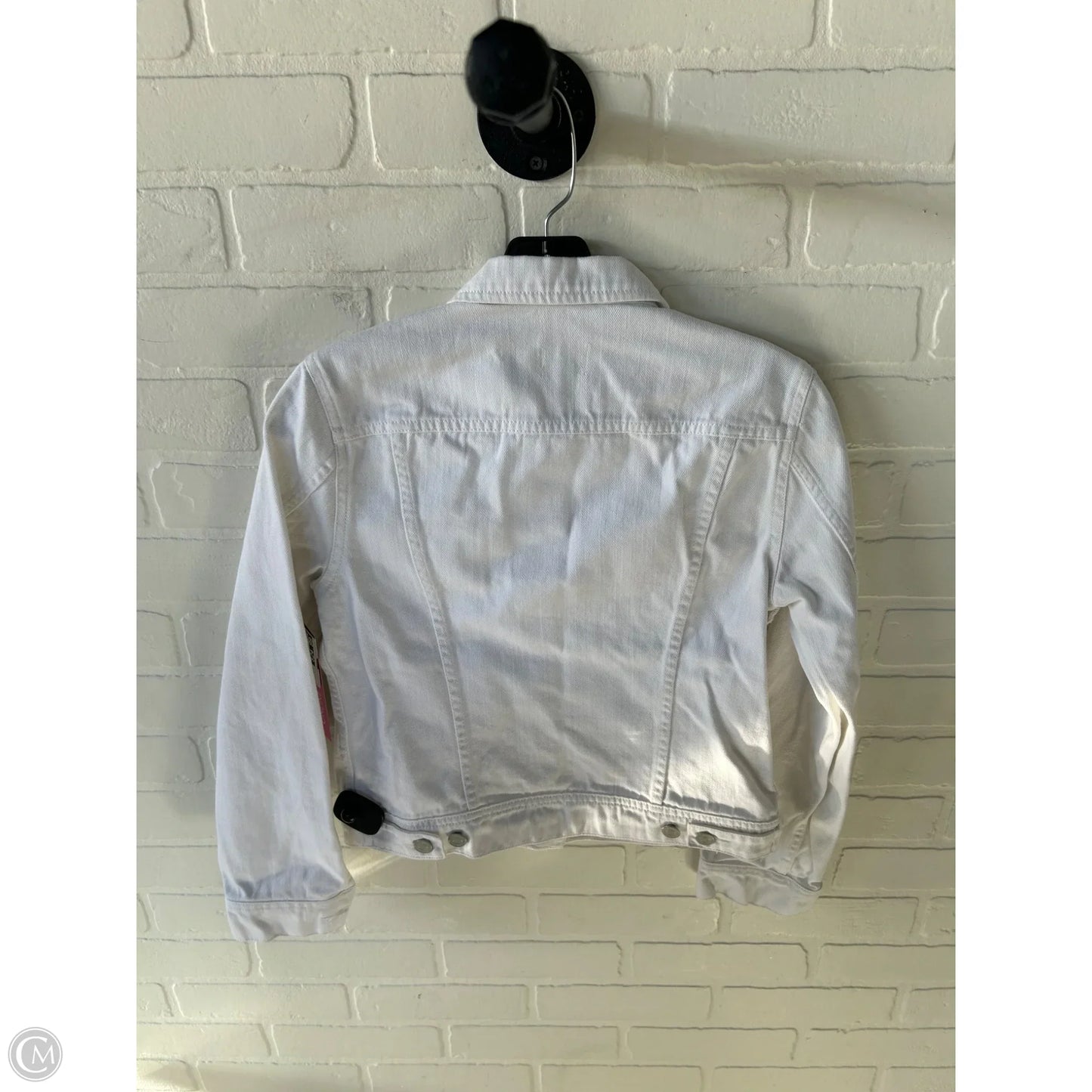 Jacket Denim By J. Crew In White Denim, Size: Xs