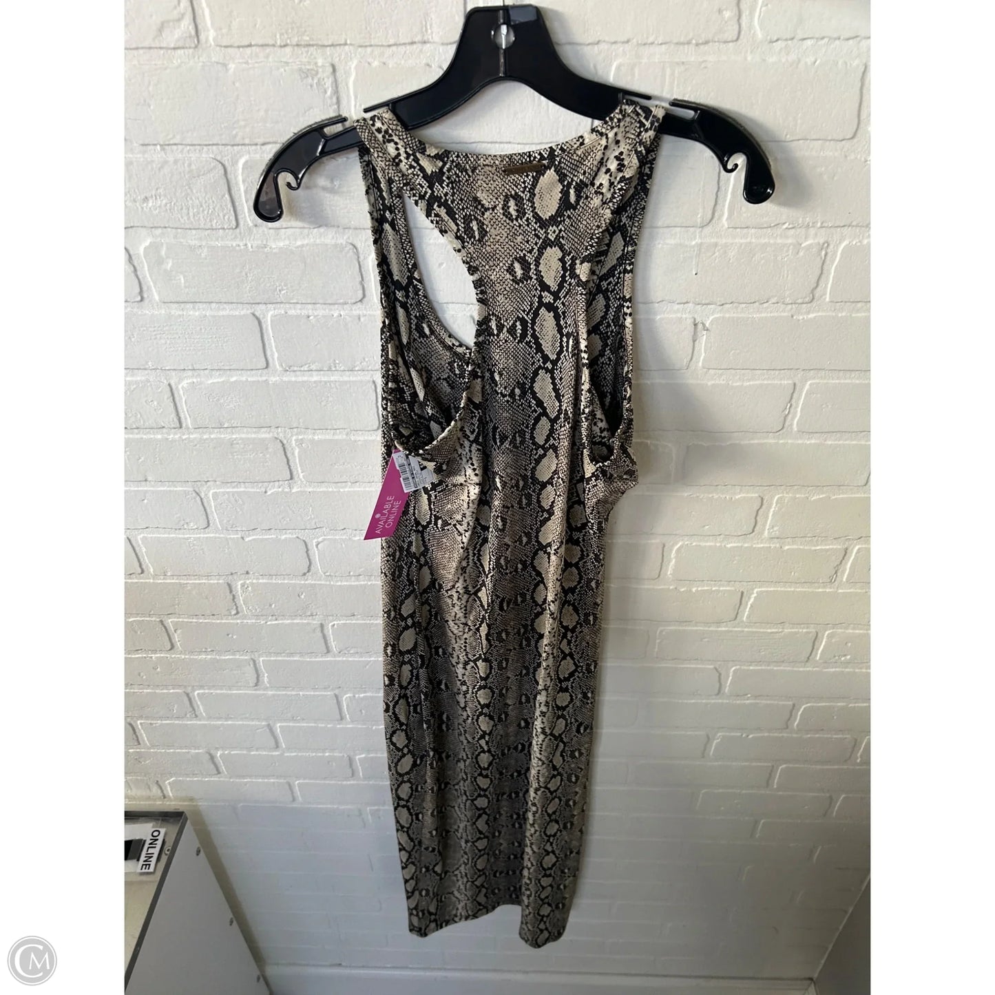 Dress Casual Maxi By Michael By Michael Kors In Snakeskin Print, Size: S