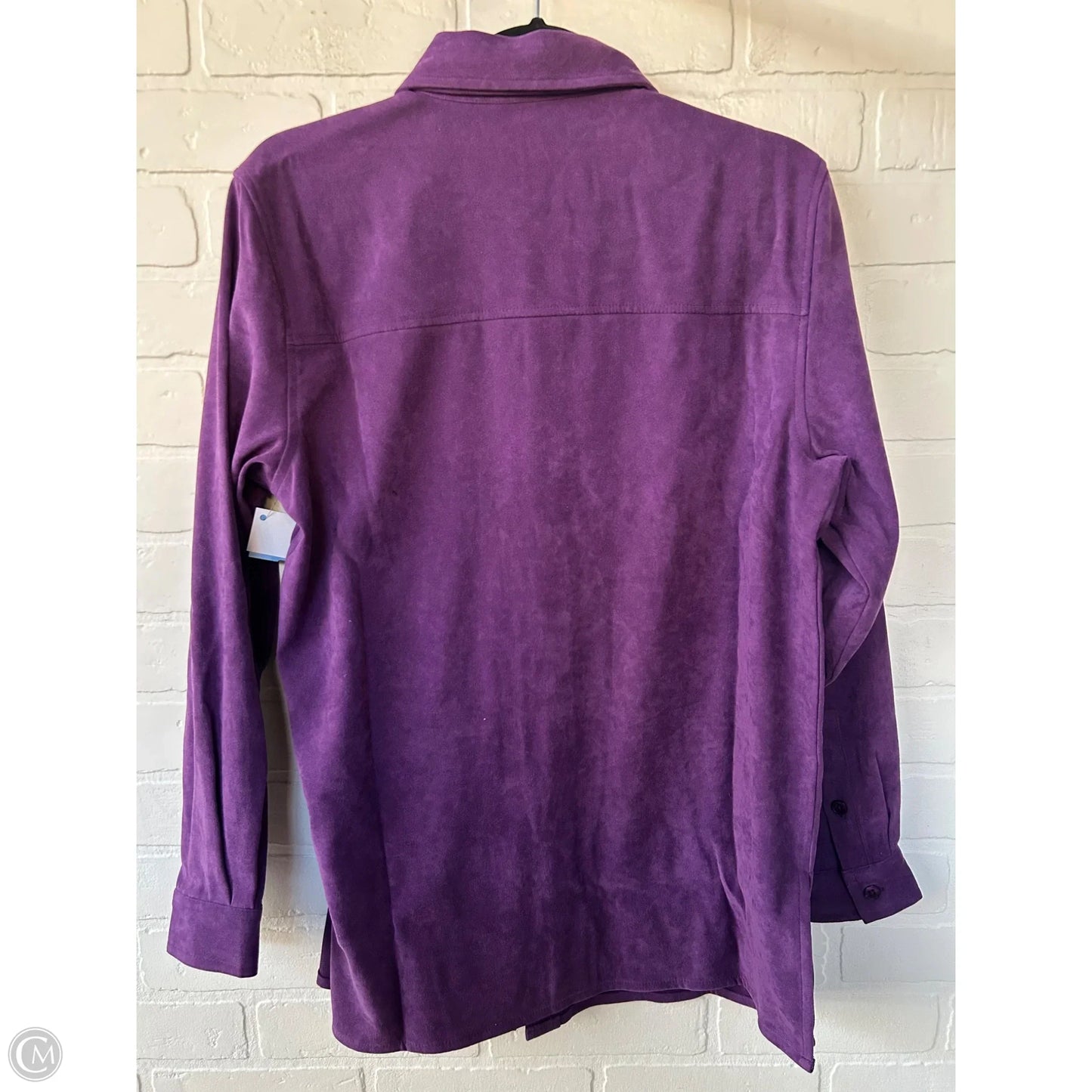 Jacket Shirt By D&co. In Purple, Size: Xs