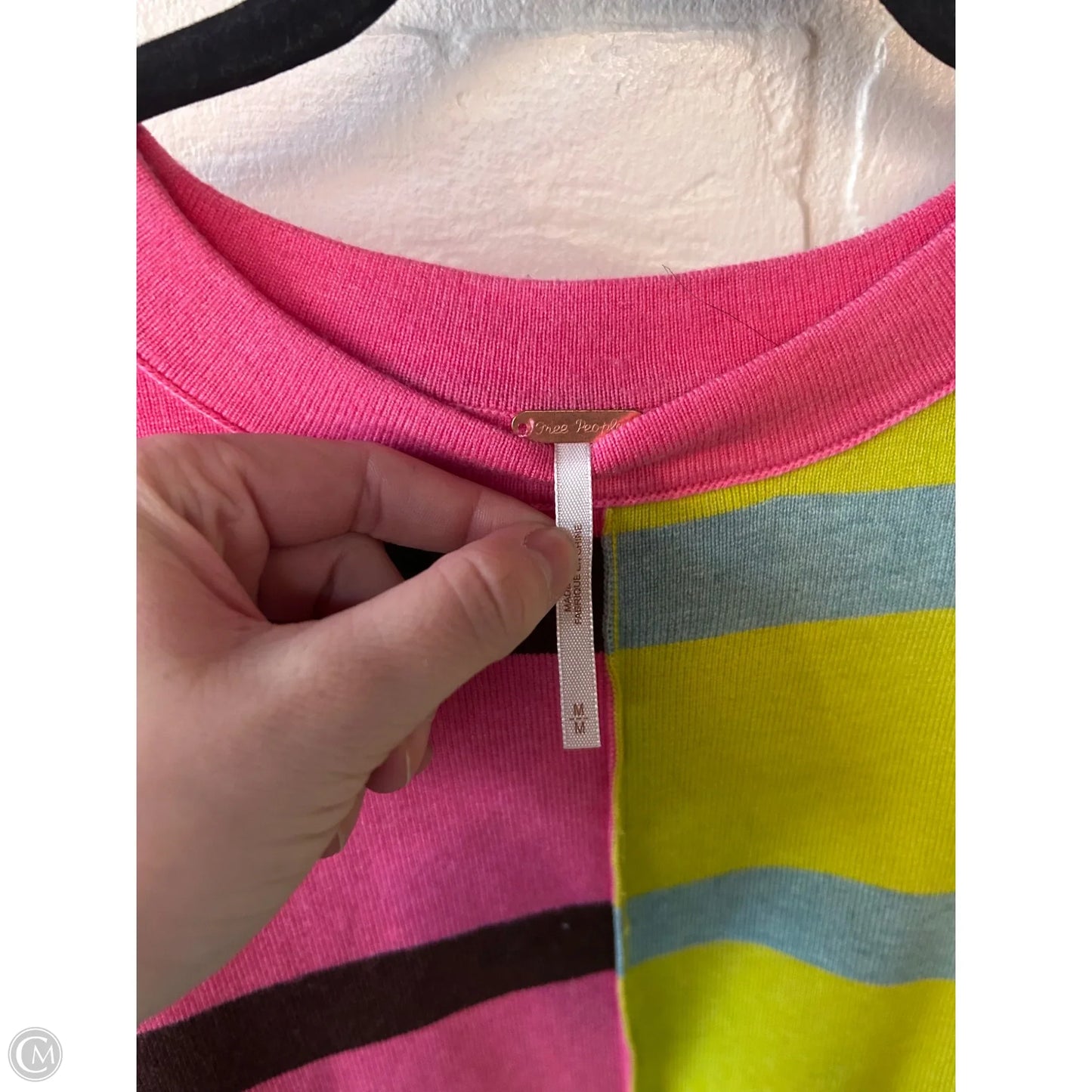 Sweater By Free People In Brown & Pink, Size: M