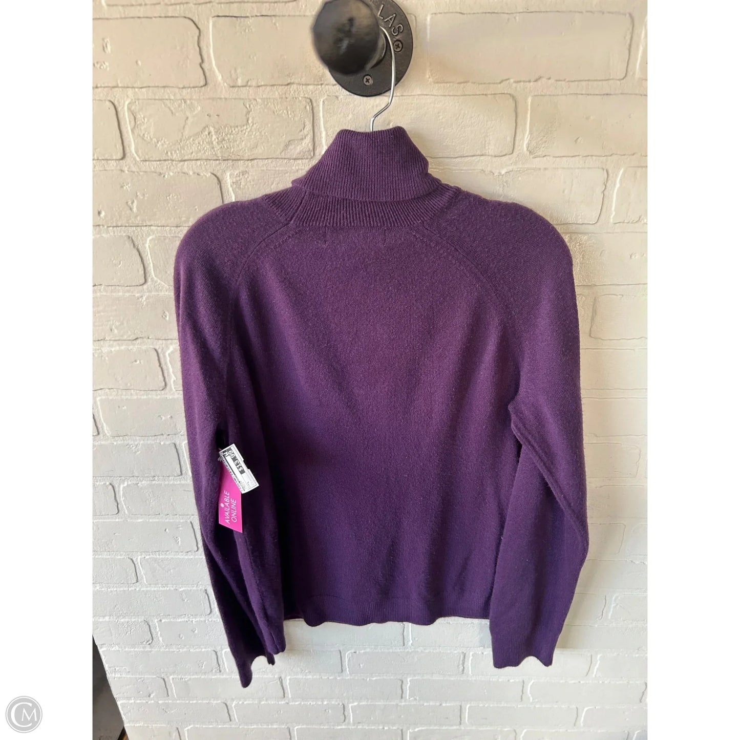 Sweater By Karen Scott In Purple, Size: L
