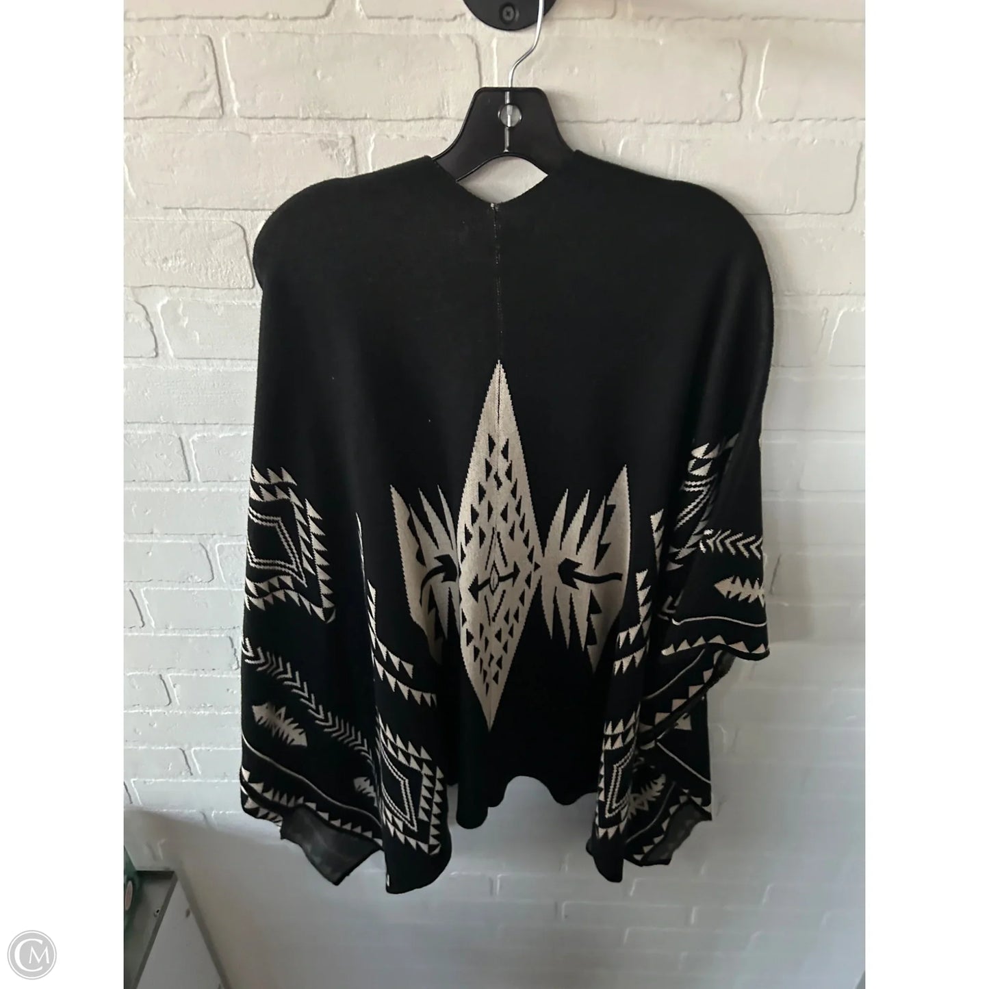 Shawl By Ruff Hewn In Black & Tan, Size: Osfm