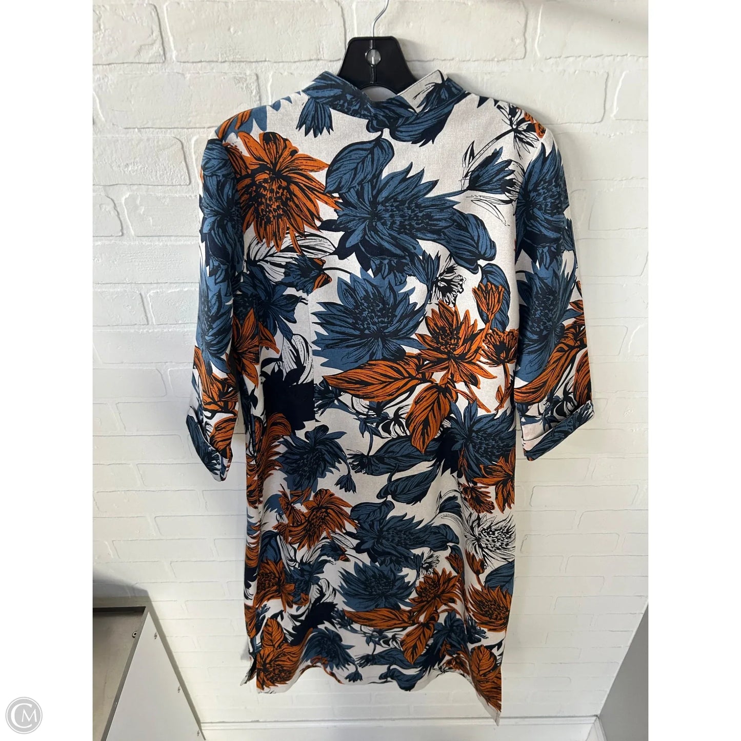 Dress Casual Maxi By Cme In Blue & Orange, Size: Xl