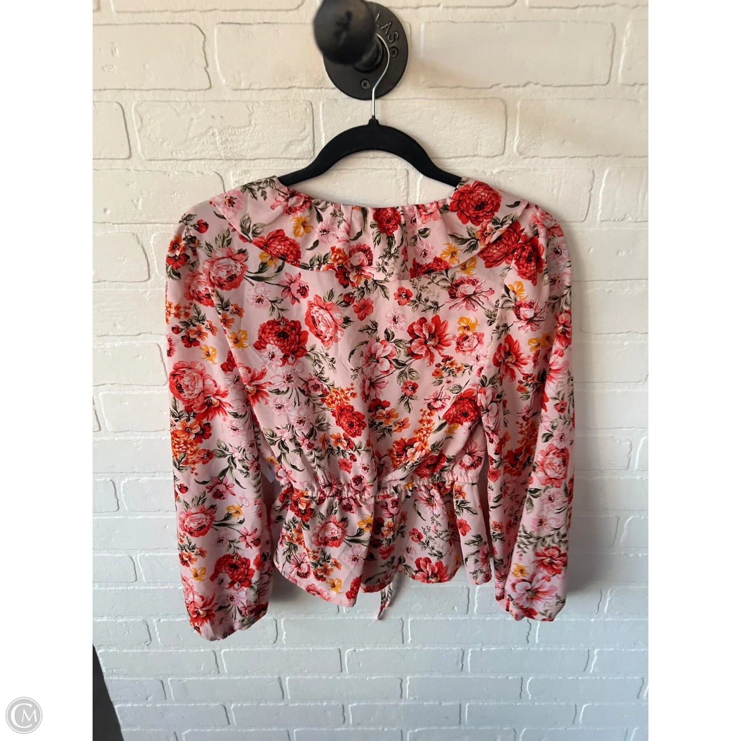 Top Long Sleeve By Old Navy In Orange & Pink, Size: S