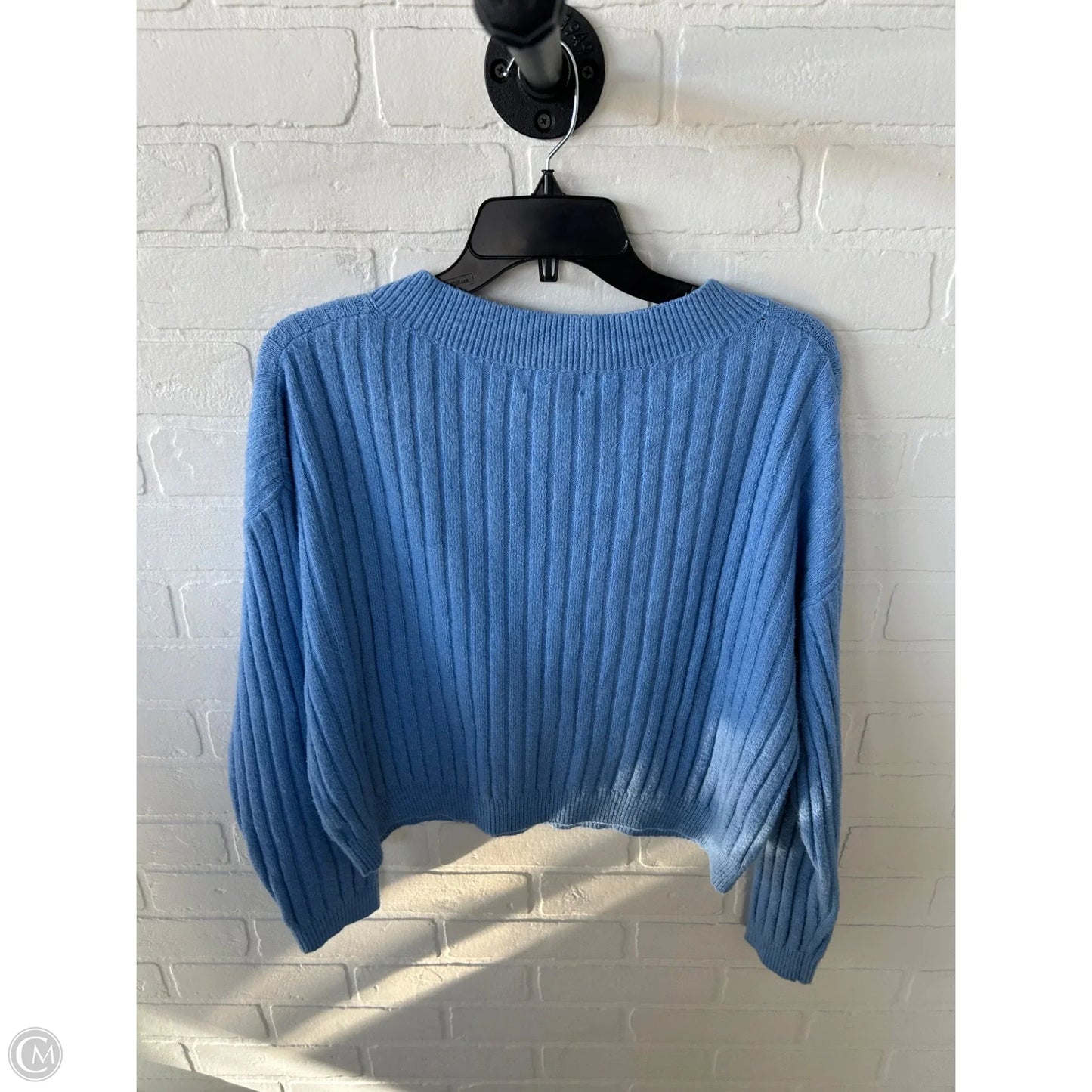 Sweater By Open Edit In Blue, Size: S