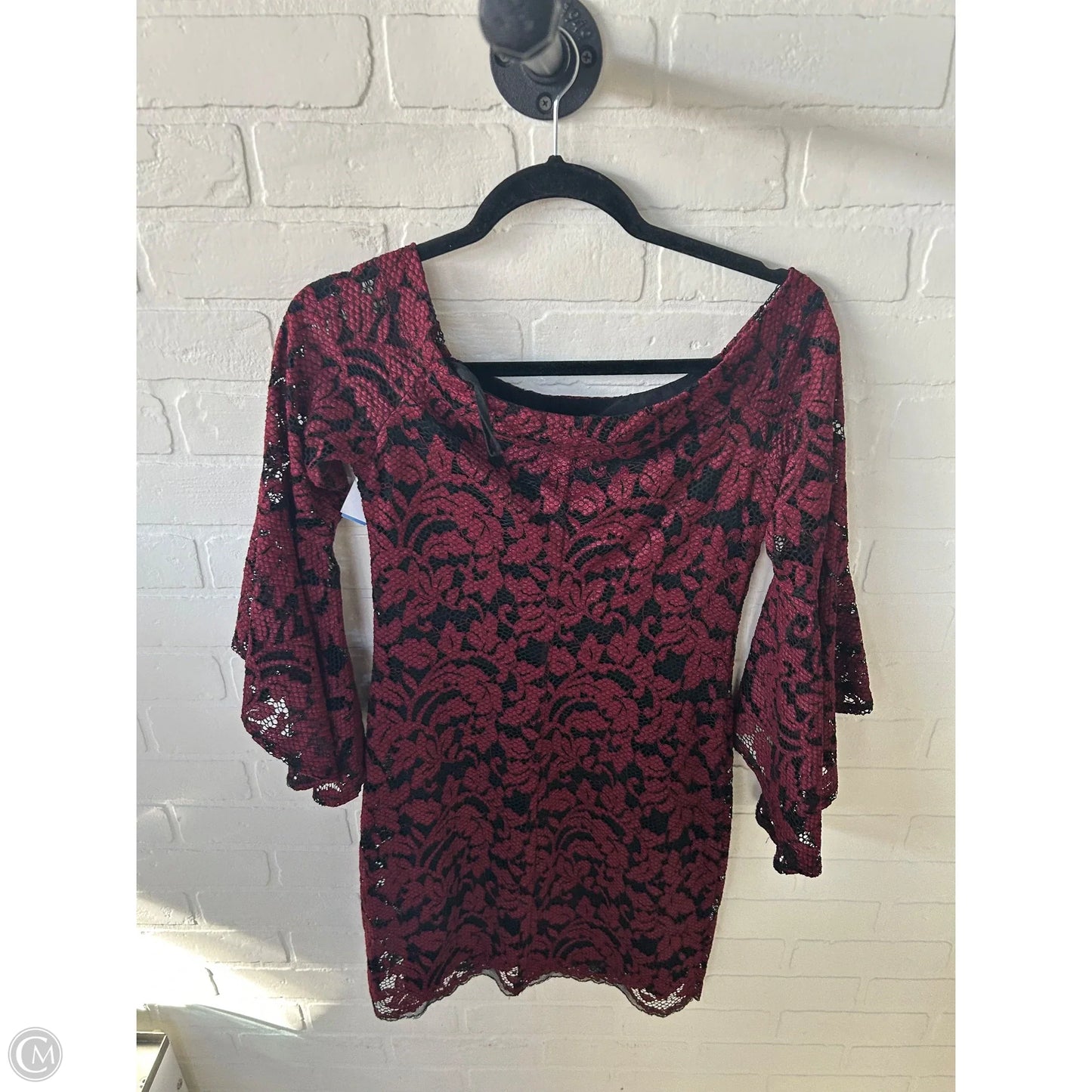 Dress Party Short By Karen Kane In Black & Red, Size: S