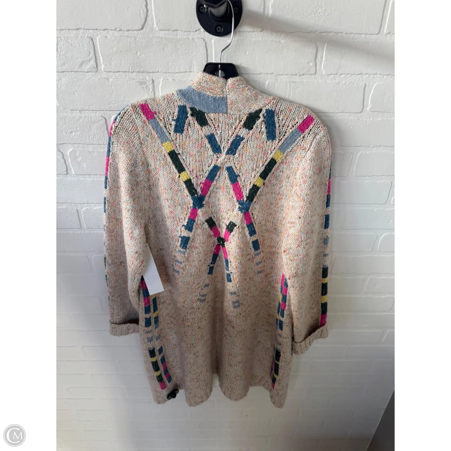 Sweater Cardigan By Nic + Zoe In Beige, Size: L