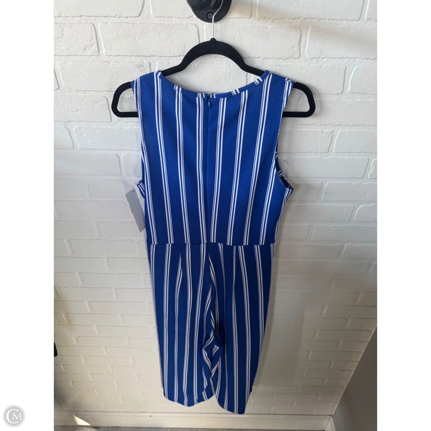 Jumpsuit By Clothes Mentor In Blue & White, Size: M
