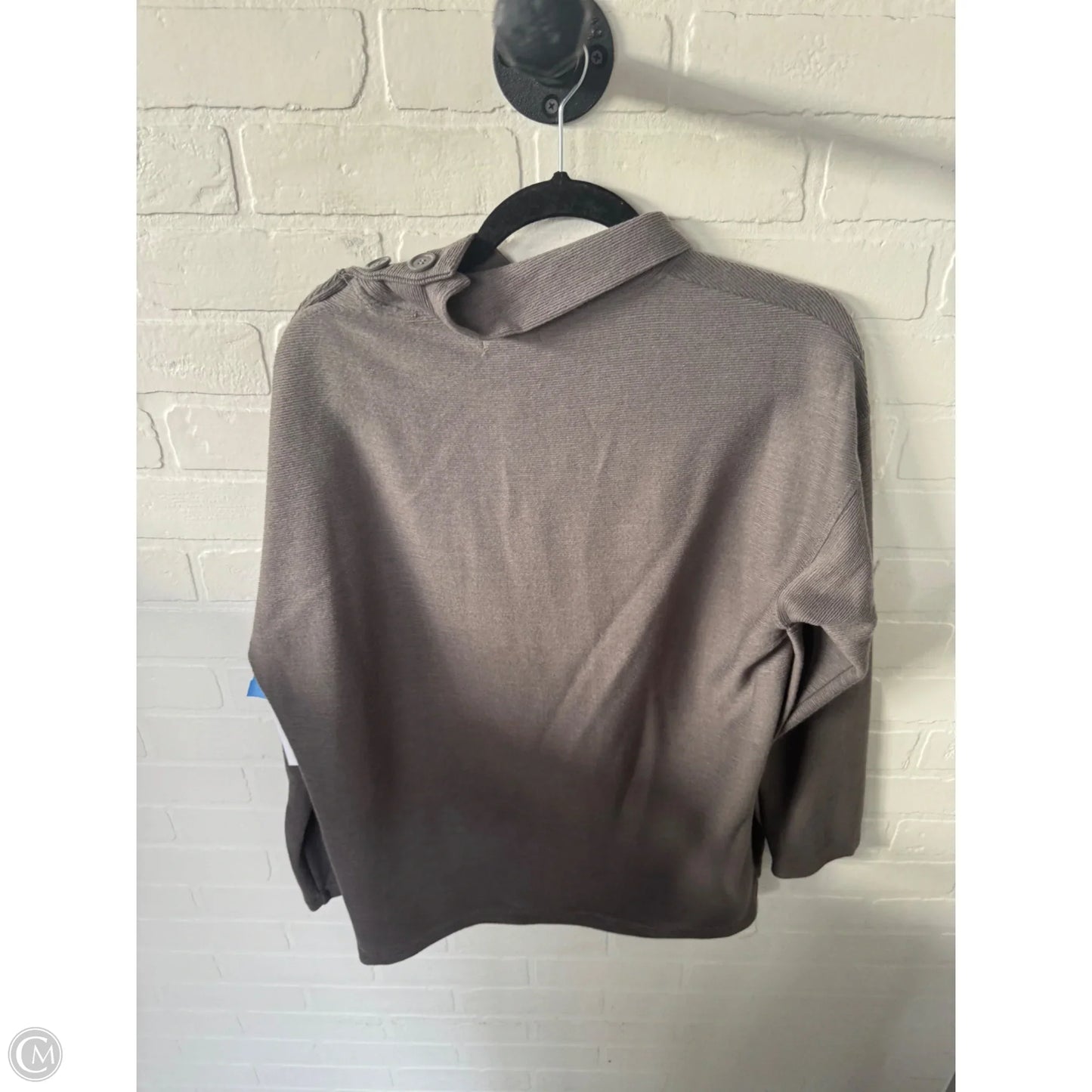 Top Long Sleeve By Max Studio In Brown, Size: M