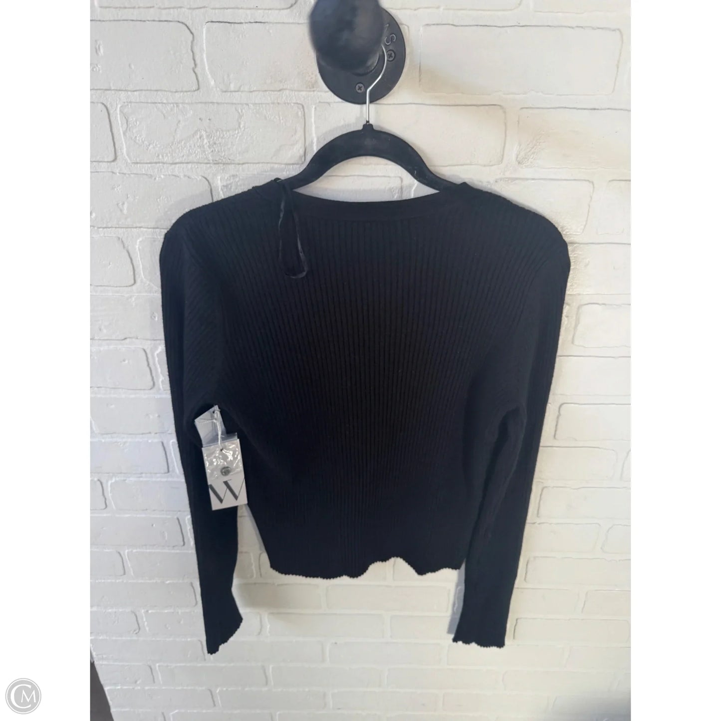 Sweater Cardigan By Worthington In Black, Size: Lp