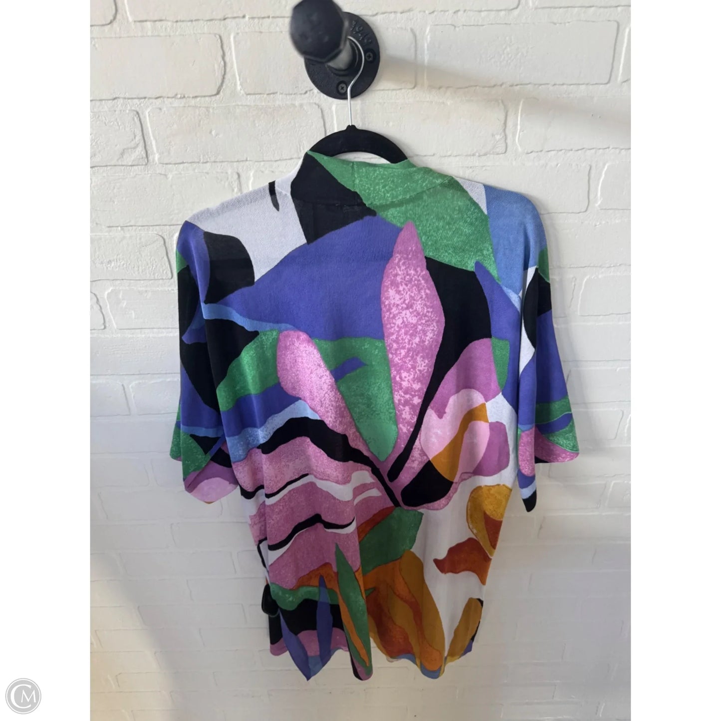 Cardigan By Chicos In Purple & White, Size: M