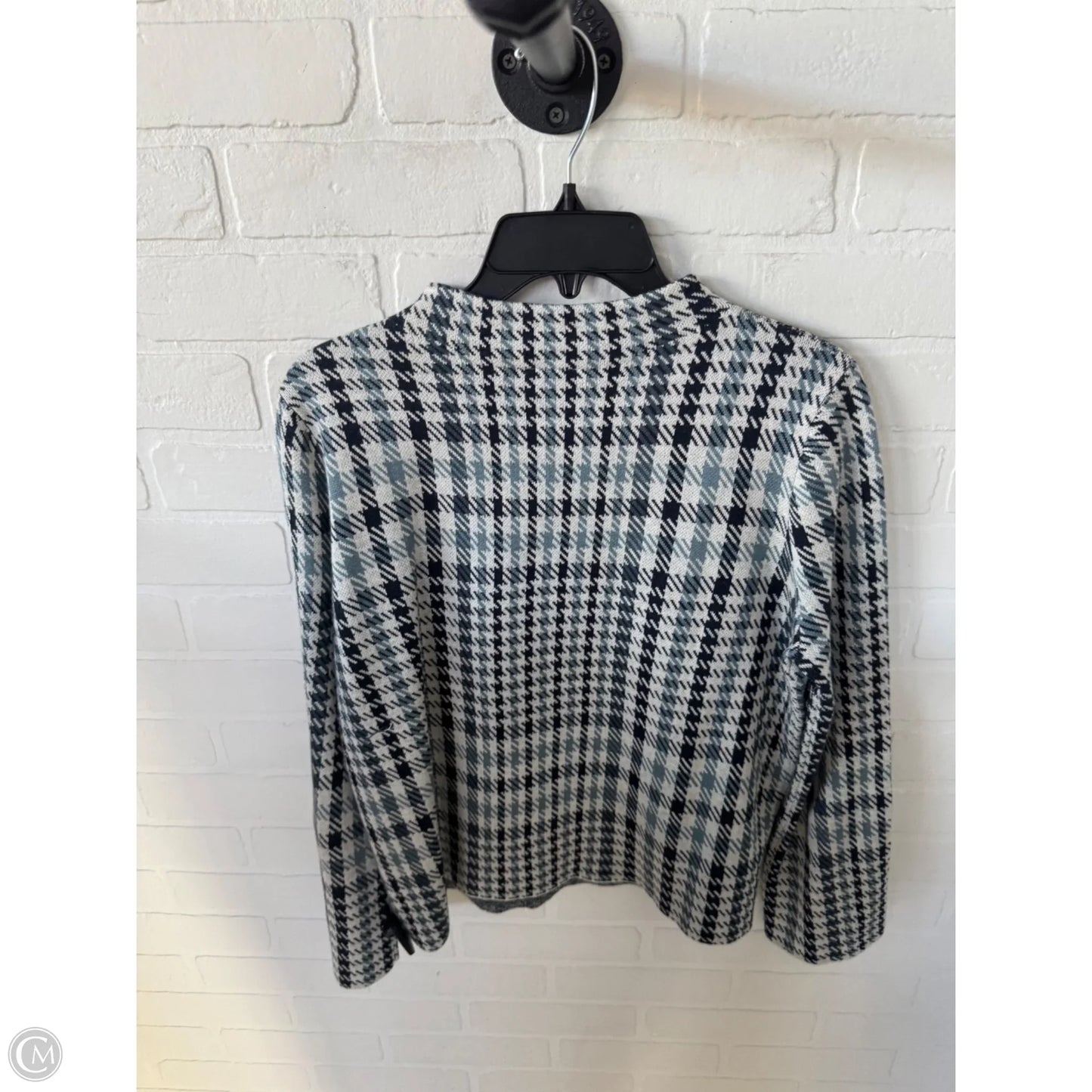 Sweater By Ann Taylor In Blue & Cream, Size: S
