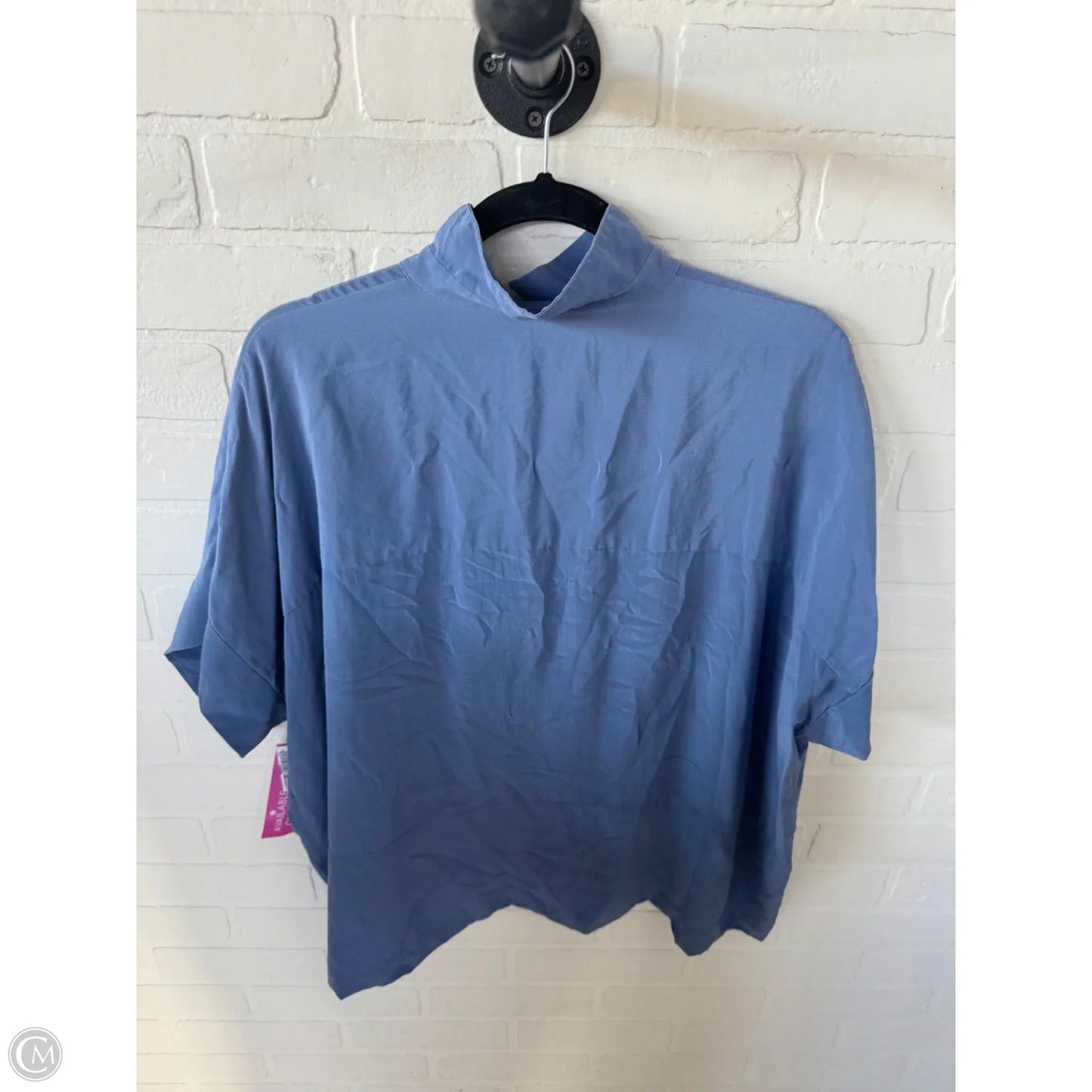 Top Short Sleeve By Everlane In Blue, Size: L