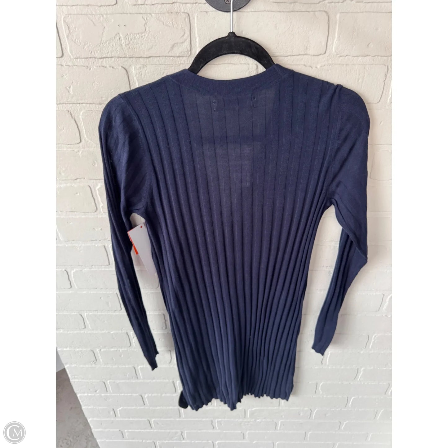 Sweater Cardigan By Loft In Blue, Size: S