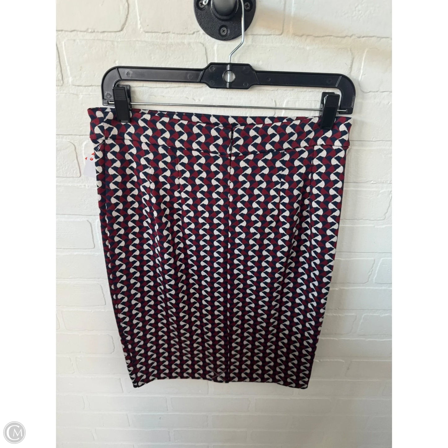 Skirt Midi By Ann Taylor In Blue & Red, Size: 2