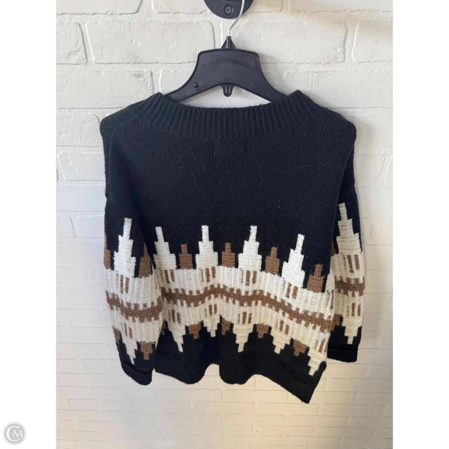 Sweater By Old Navy In Black & Tan, Size: Xs