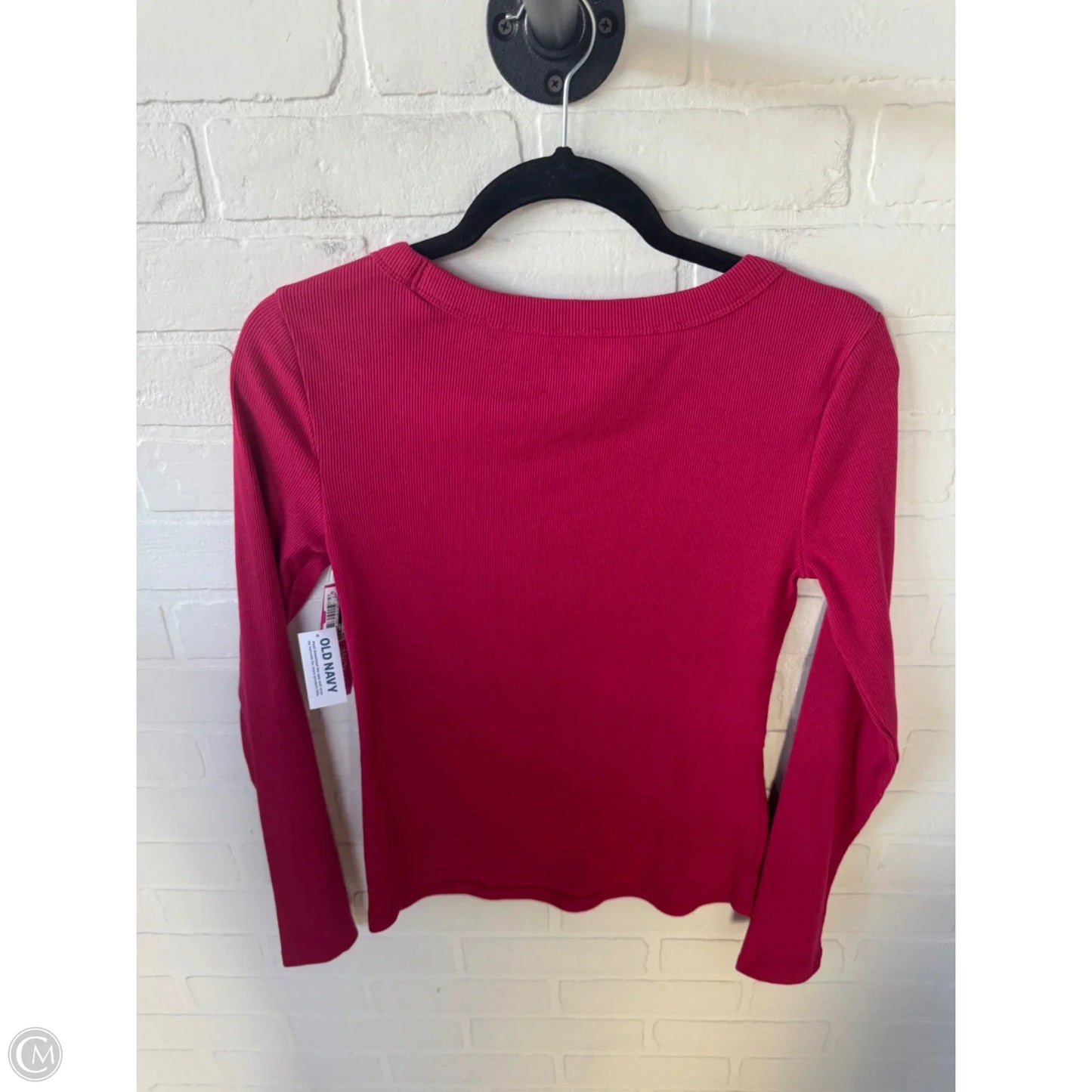Top Long Sleeve Basic By Old Navy In Pink, Size: M