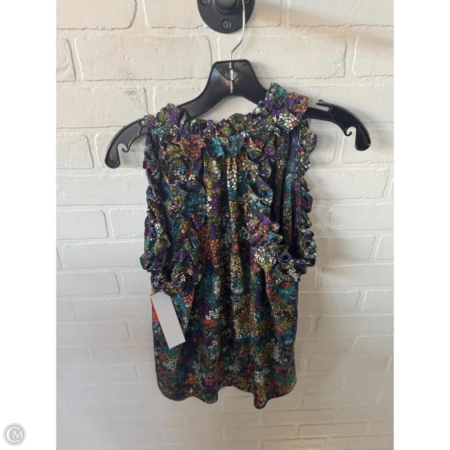 Top Sleeveless By Clothes Mentor In Blue & Green, Size: M