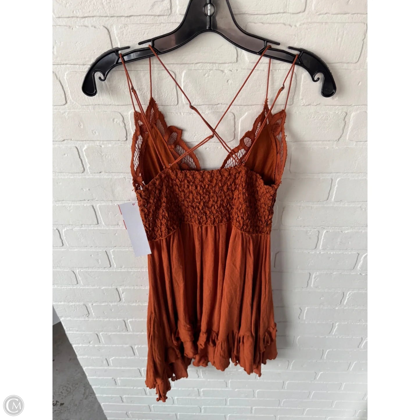 Tunic Sleeveless By Free People In Orange, Size: L